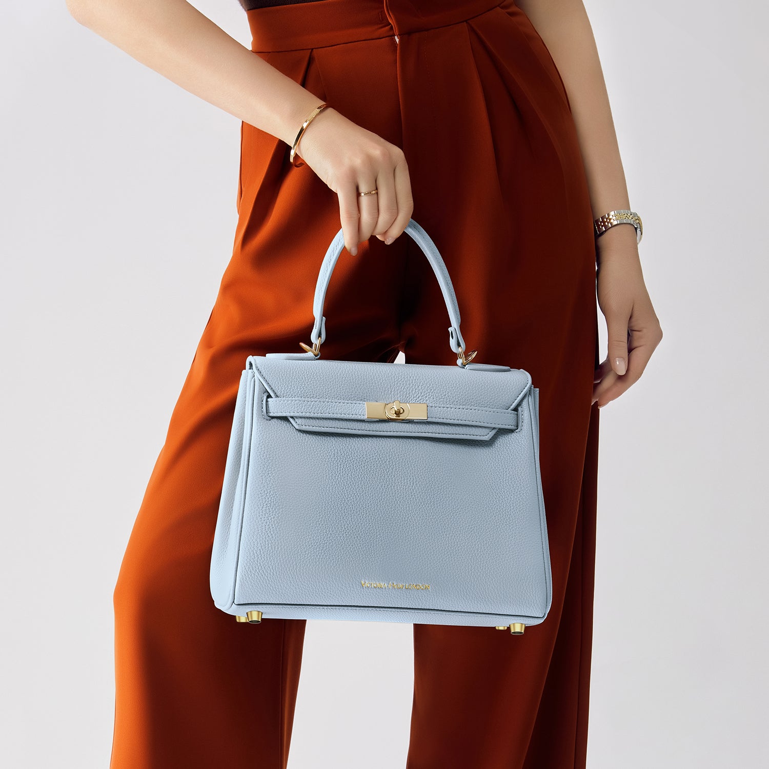 Handtasche Victoria in Asch blau