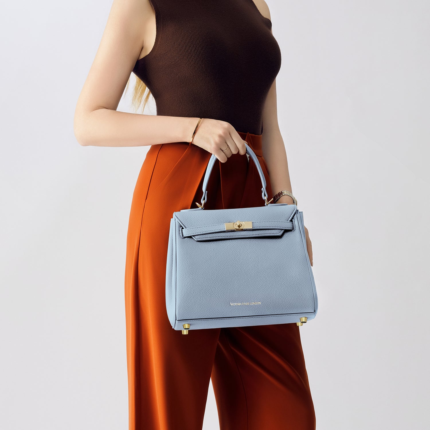 Handtasche Victoria in Asch blau