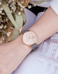 Victoria Hyde, VH1024F, Maida Vale Bow, Graues Armband, roségoldfarbenes Gehäuse, Damenuhr, Modelbild-3