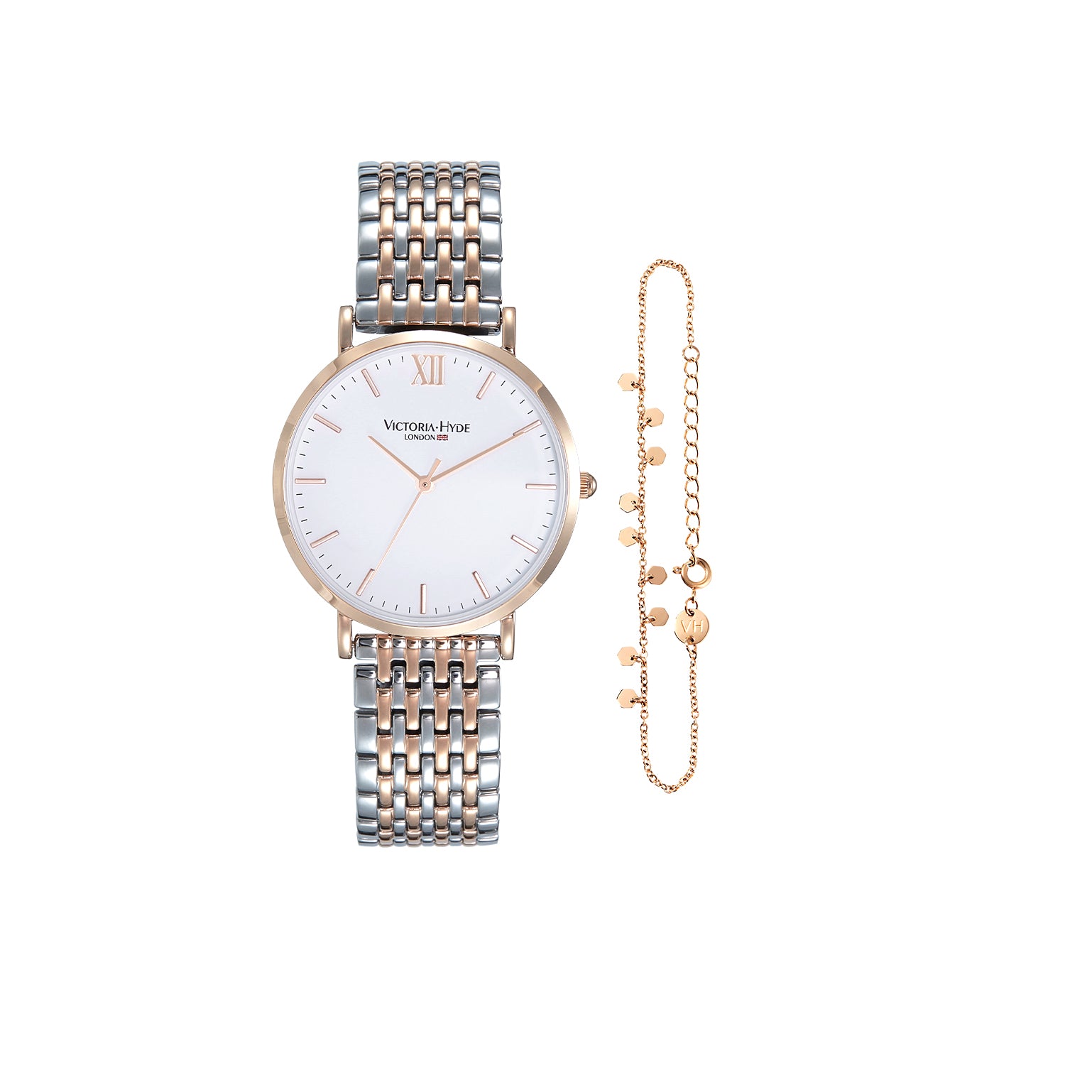 Victoria Hyde Damenuhr Silber Armband Gift Set Primrose Classic