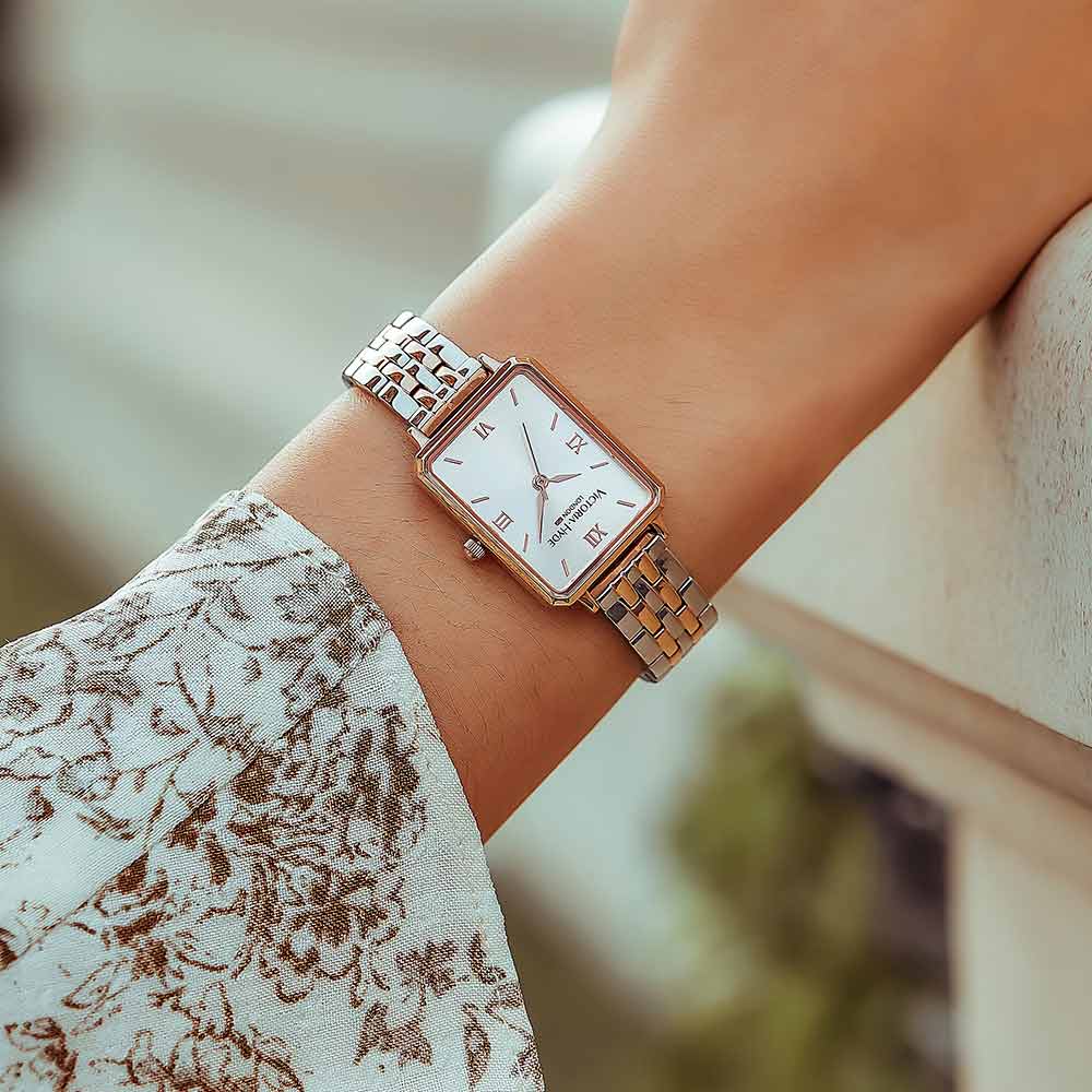 Rosefield Damenuhr Eckig Rosegold Silber Gold Rosefield Uhr Damen