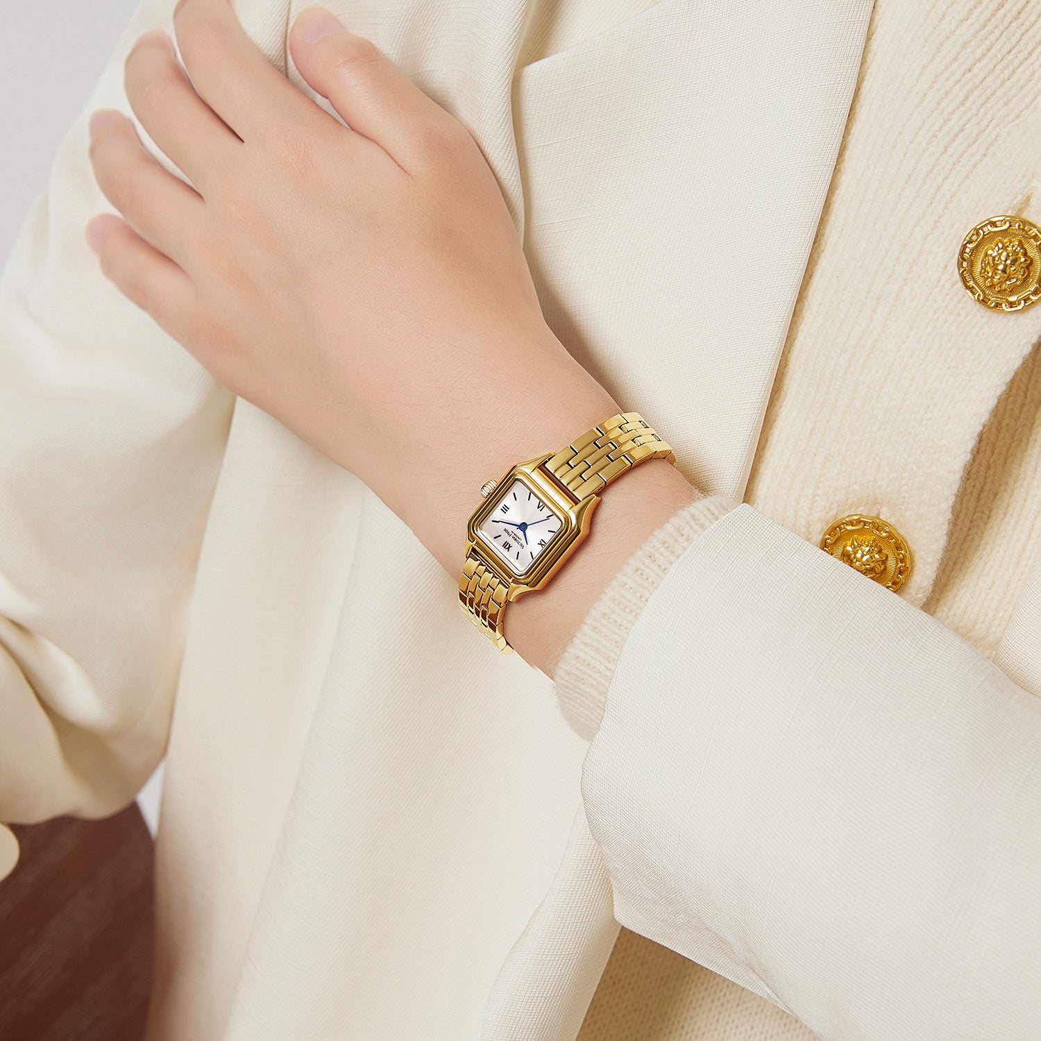 Armbanduhr Perle in Gold