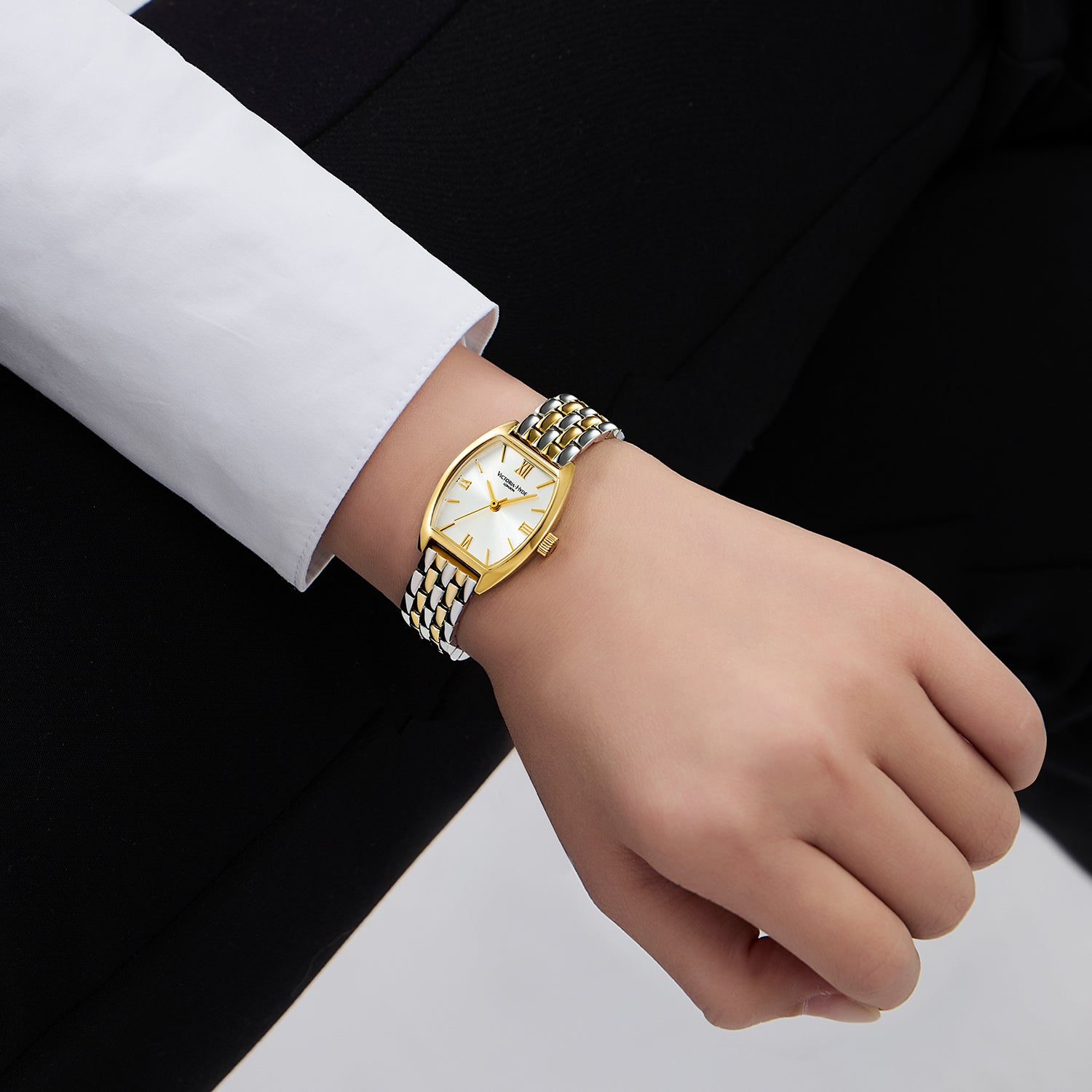 Watch BARREL - silver gold