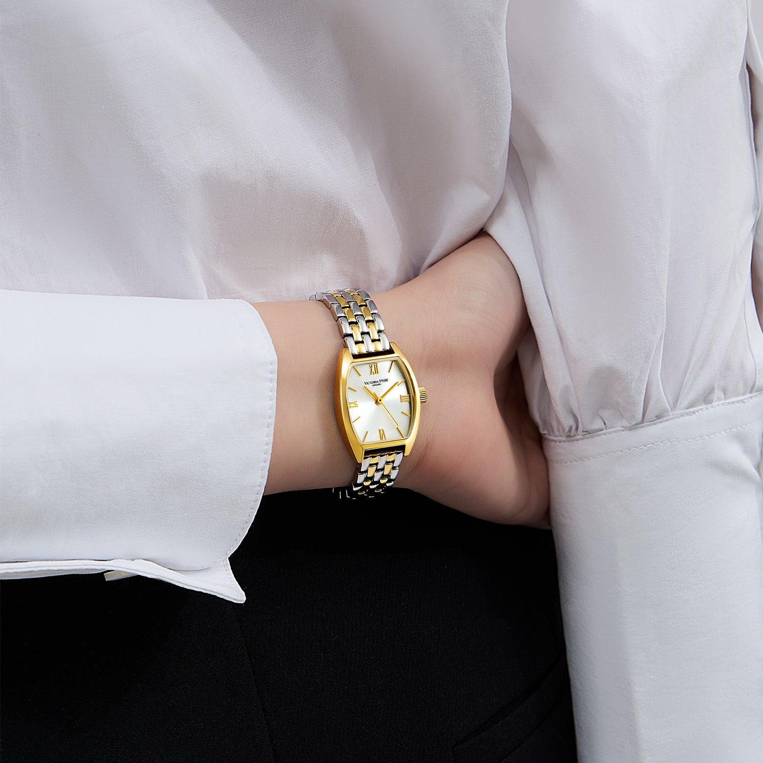 Watch BARREL - silver gold