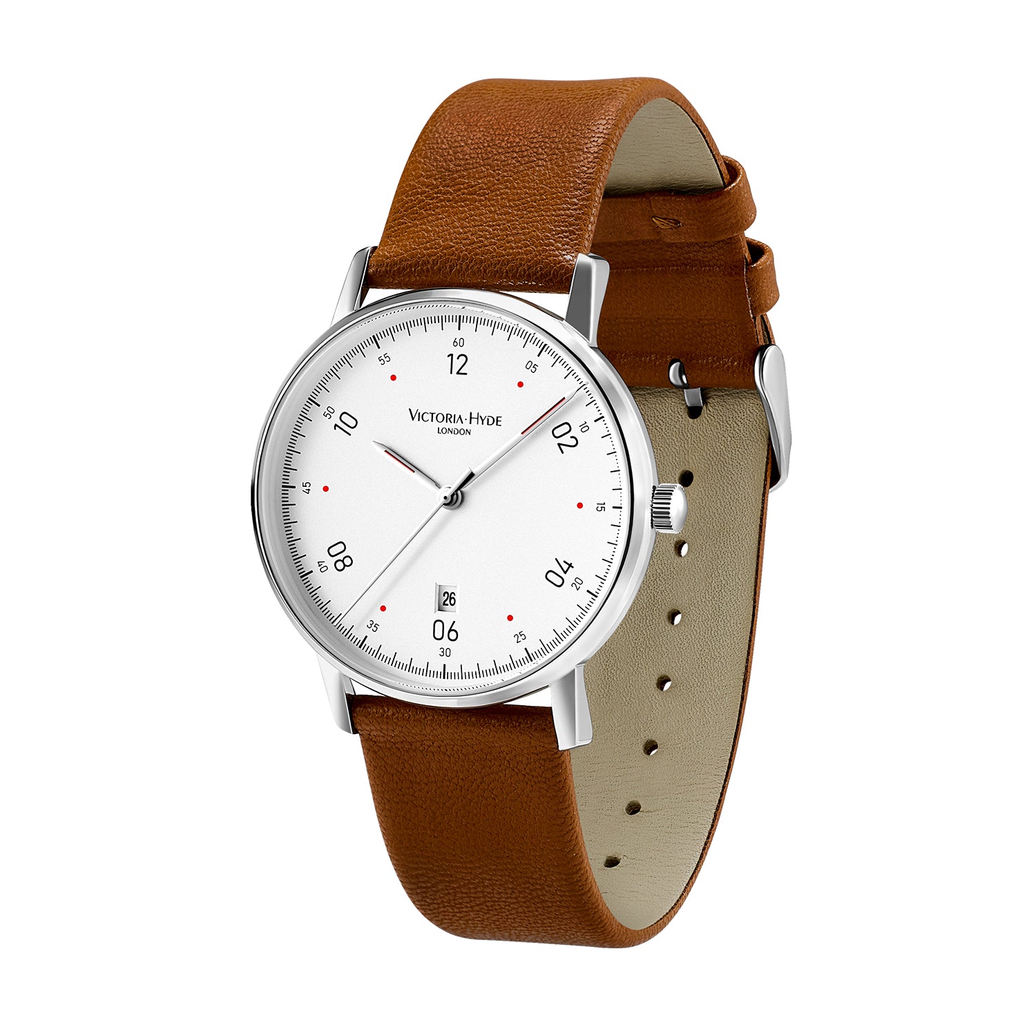 ORTON Series Men's Watches Eco-Friendly Apple Leather Strap - Brown