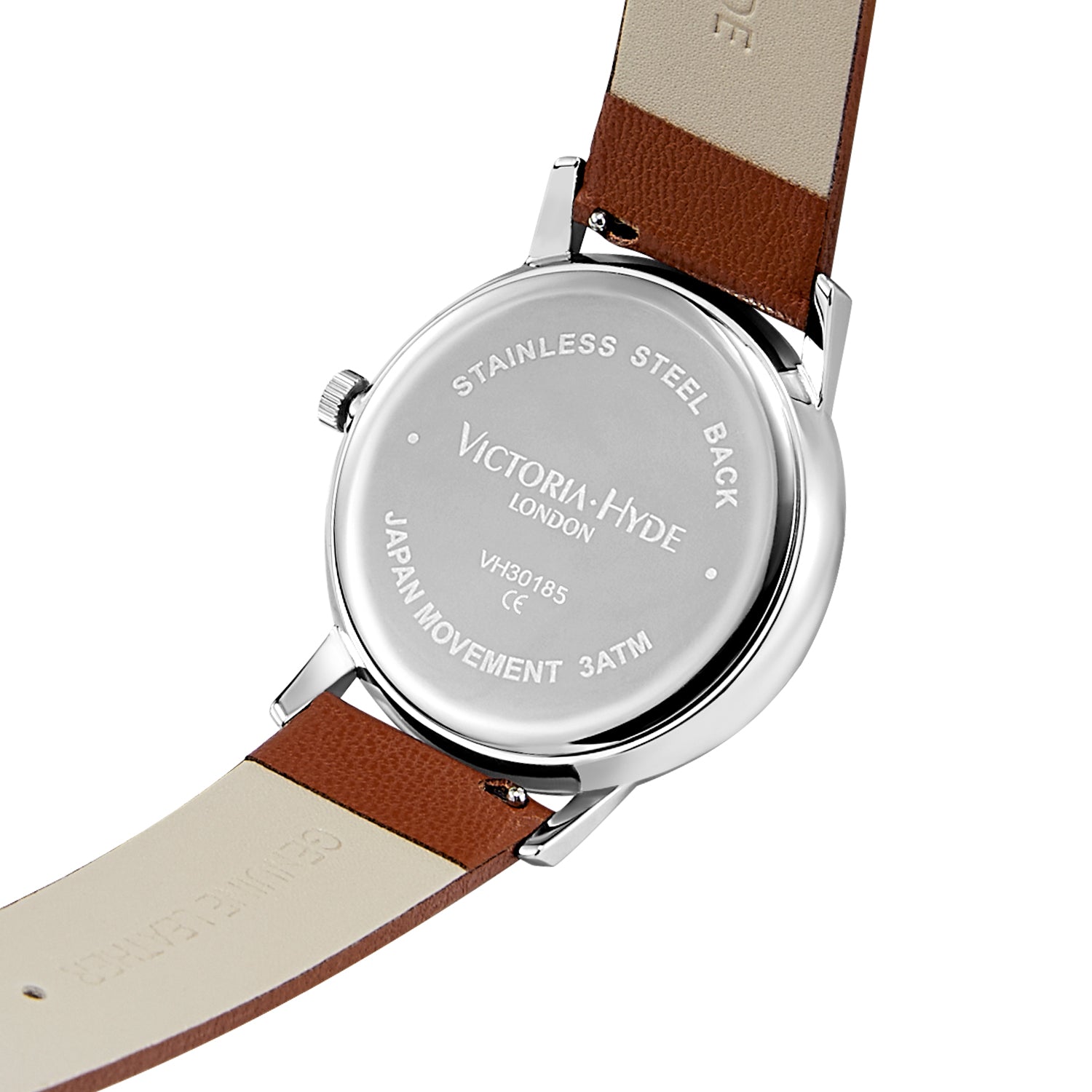 ORTON Series Men's Watches Eco-Friendly Apple Leather Strap - Brown