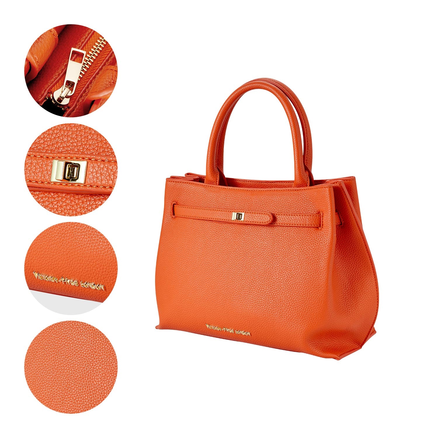 Handbag Lambeth in Orange – Victoria Hyde London