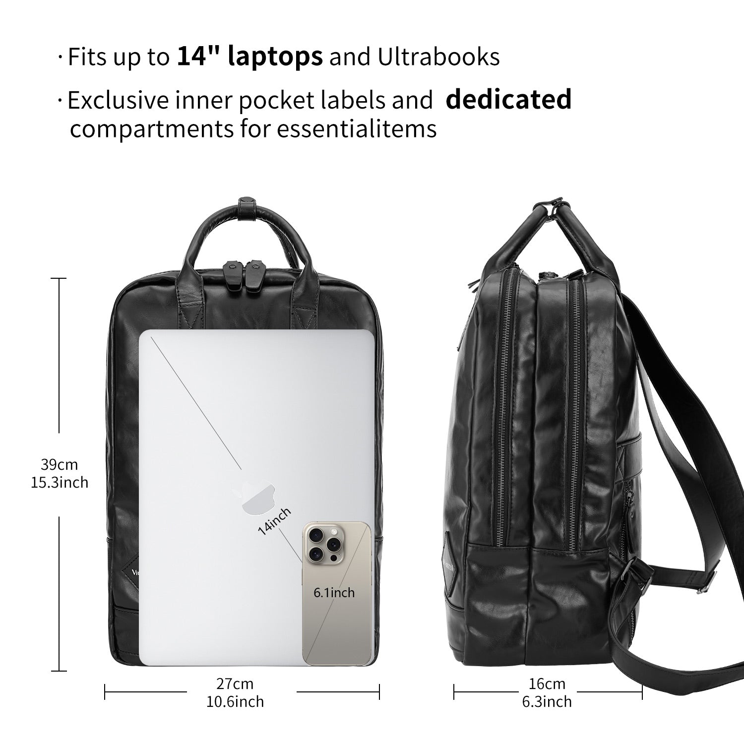 Backpack Cowboy in Black