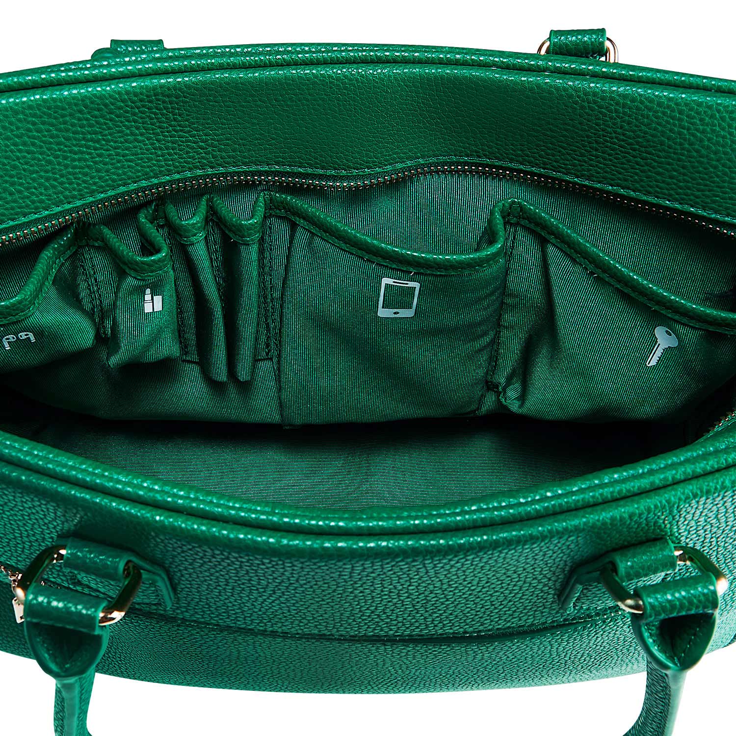 Business & notebook handbag Margaret large green