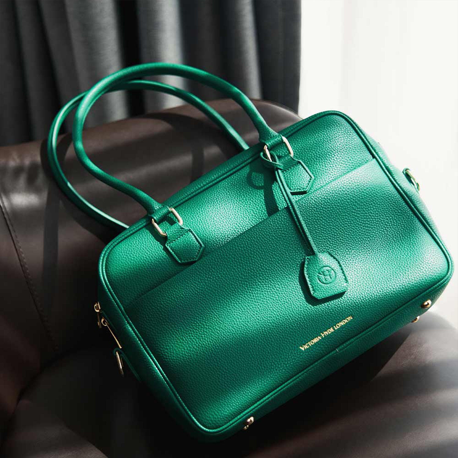 Business & notebook handbag Margaret large green