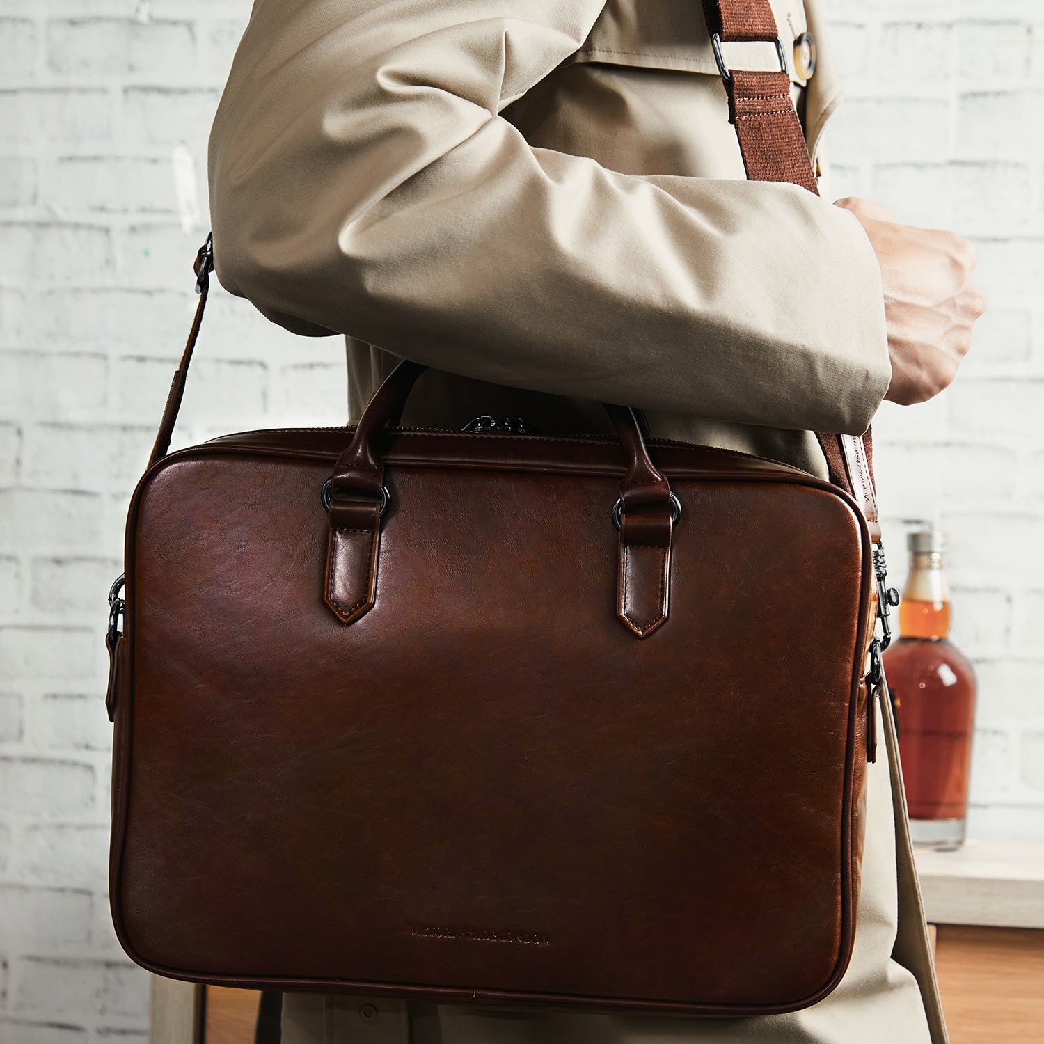 Business Bag Daniel in Dark Brown