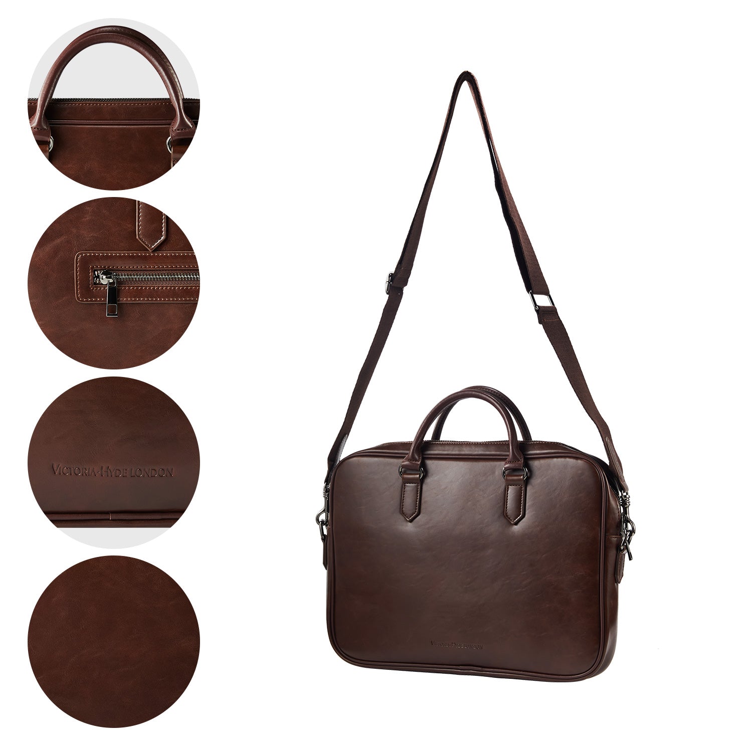 Business Bag Daniel in Dark Brown