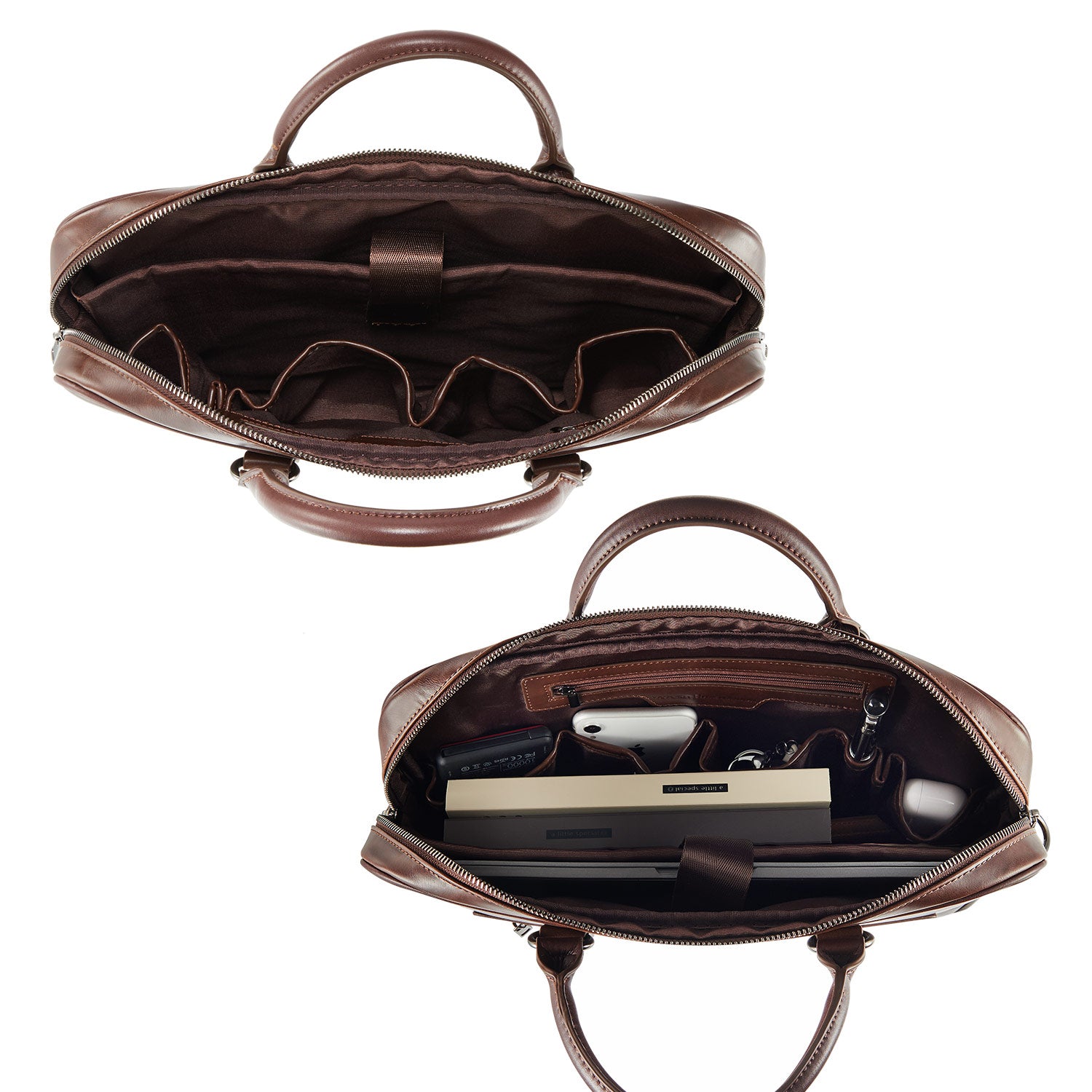 Business Bag Daniel in Dark Brown