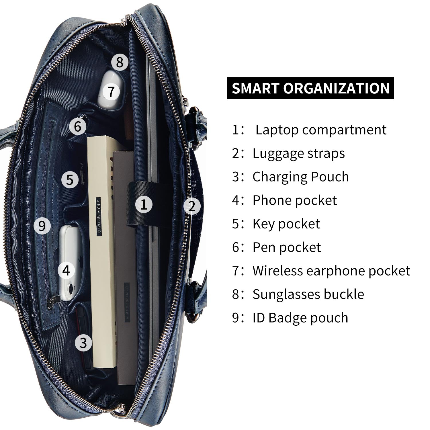 BUSINESS-Daniel Herren Business Crossbody Tasche Blau