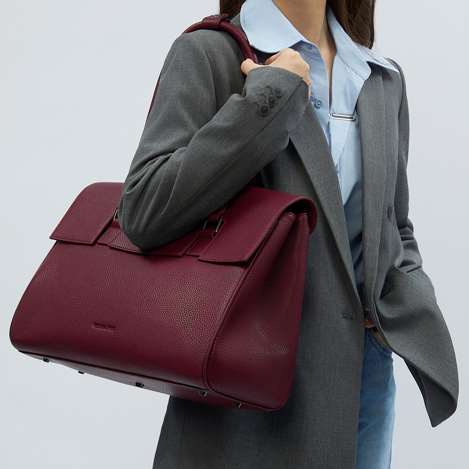 Business & Laptop Handtasche Jolene groß Weinrot