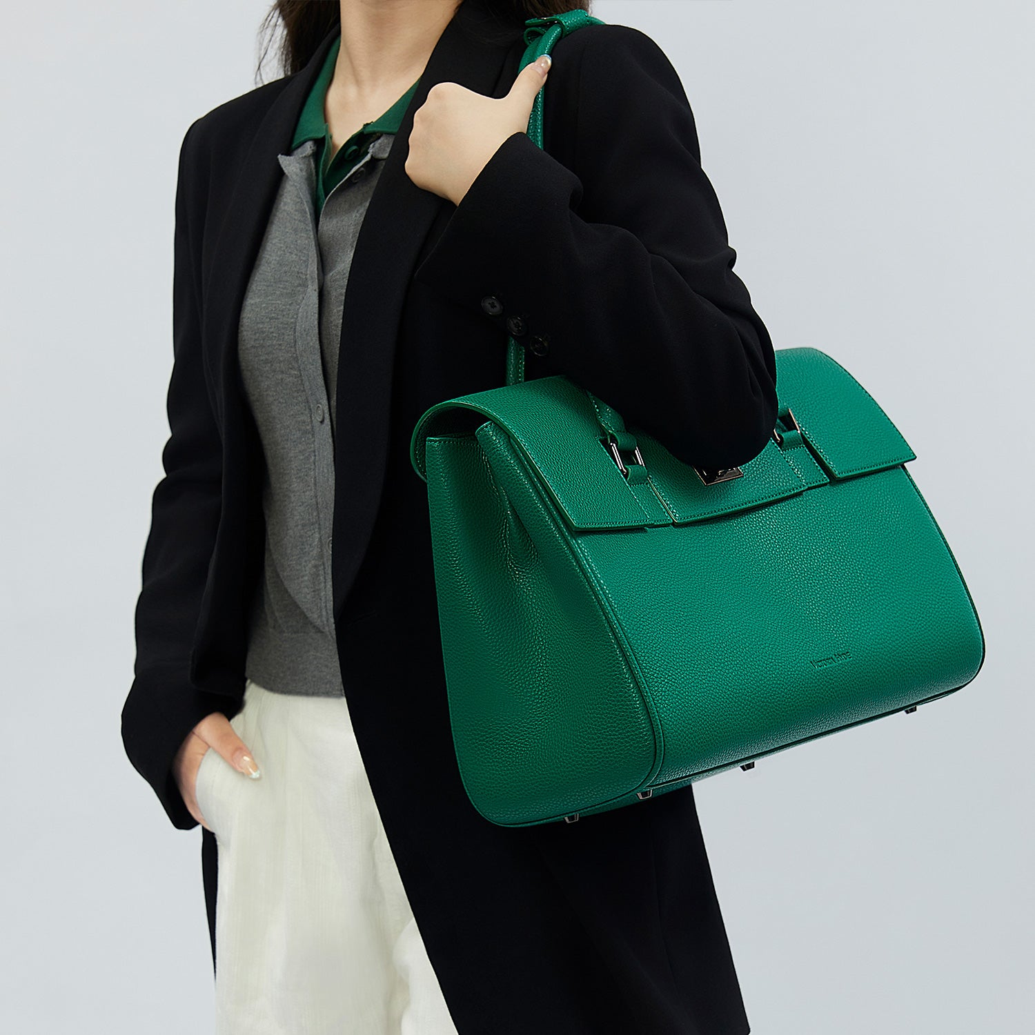 Business & Laptop Handtasche Jolene groß grün