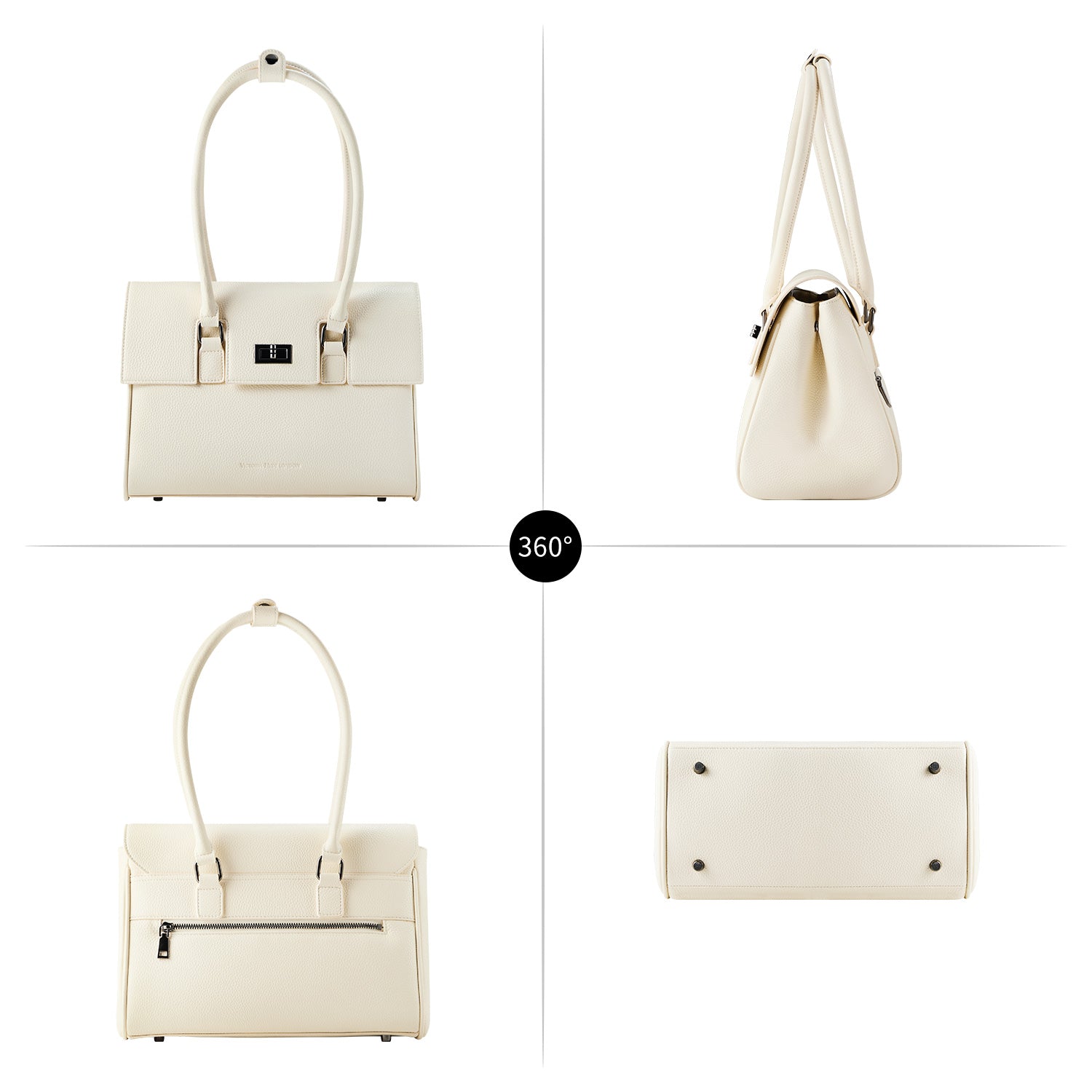 Business & notebook handbag Jolene small white