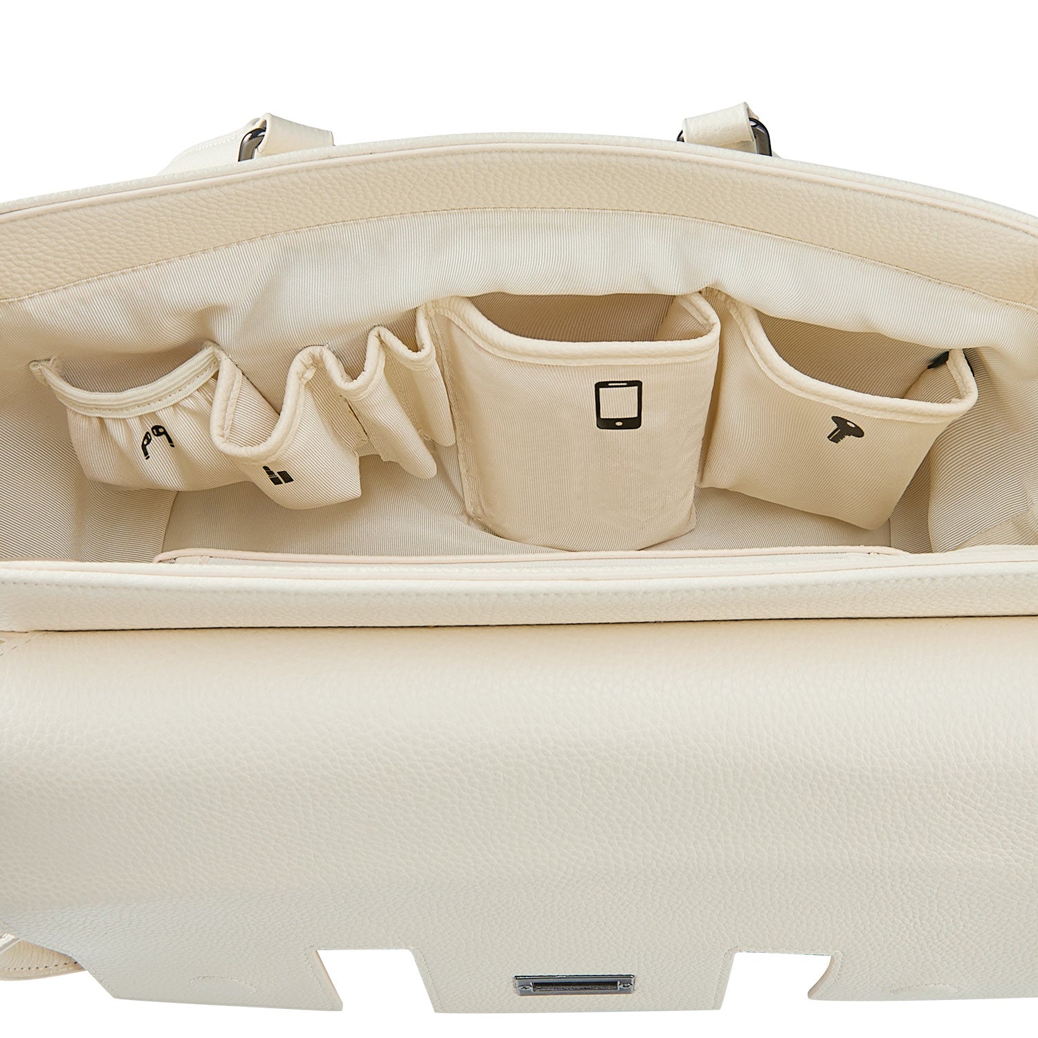 Business & notebook handbag Jolene small white