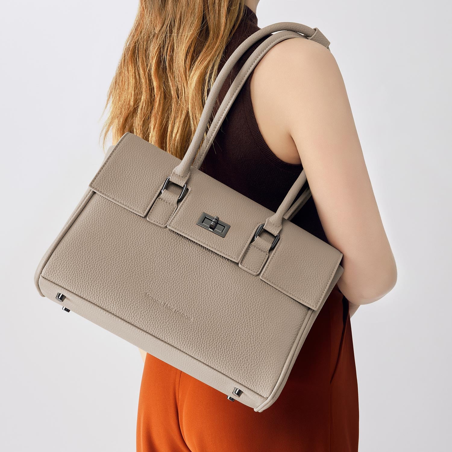Business & Laptop Handtasche Jolene klein beige