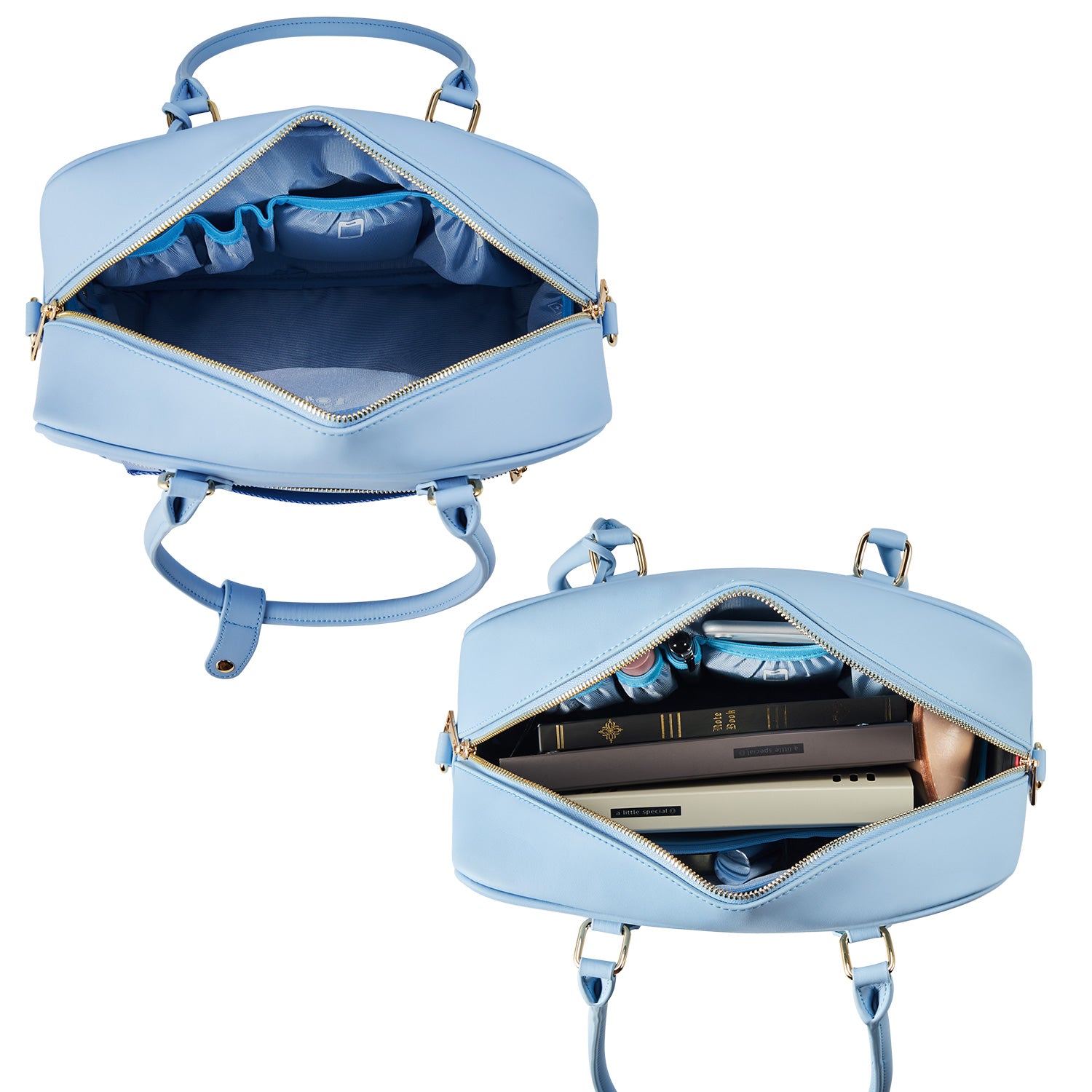 Business & notebook handbag Margaret small blue