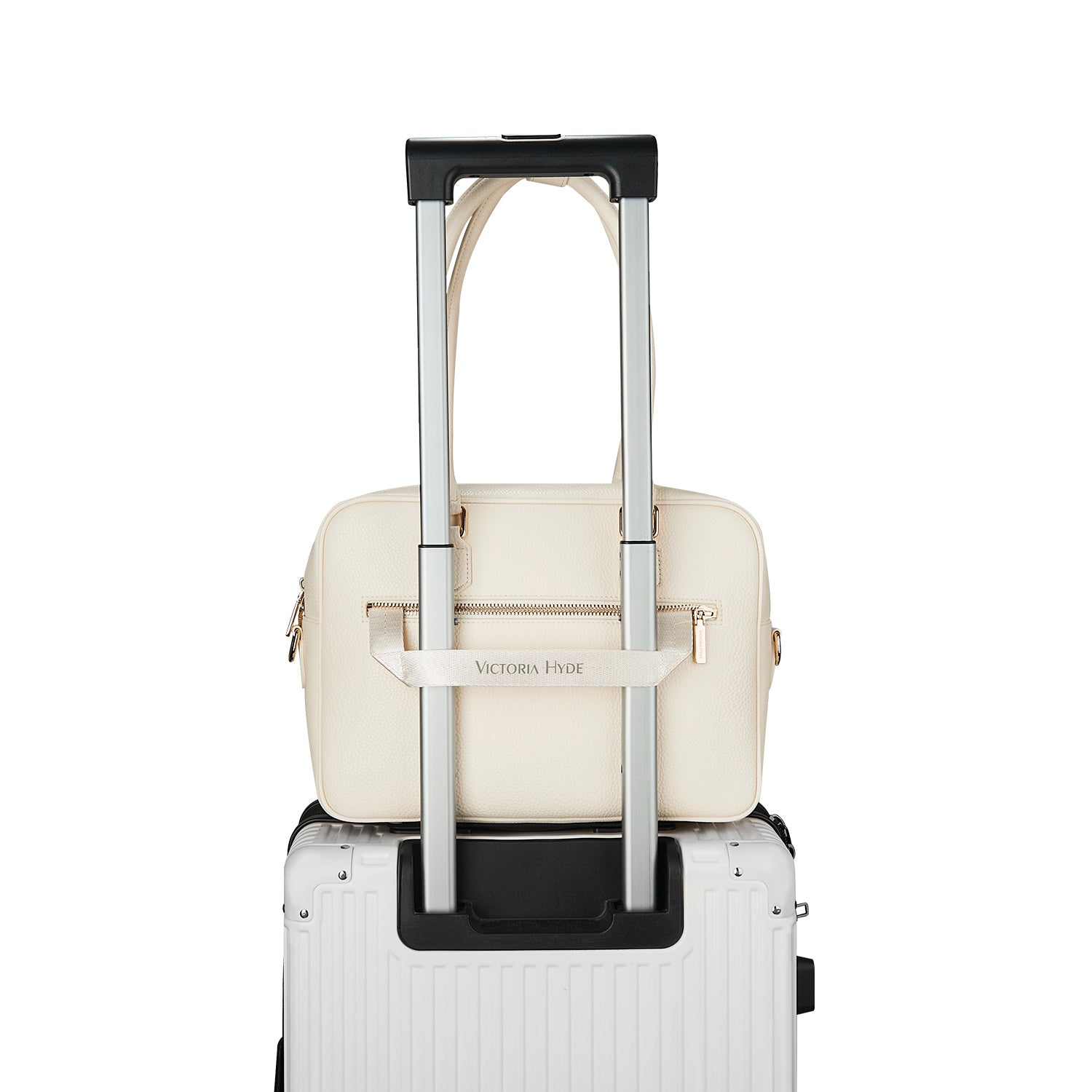 Business & notebook handbag Margaret small moon-white