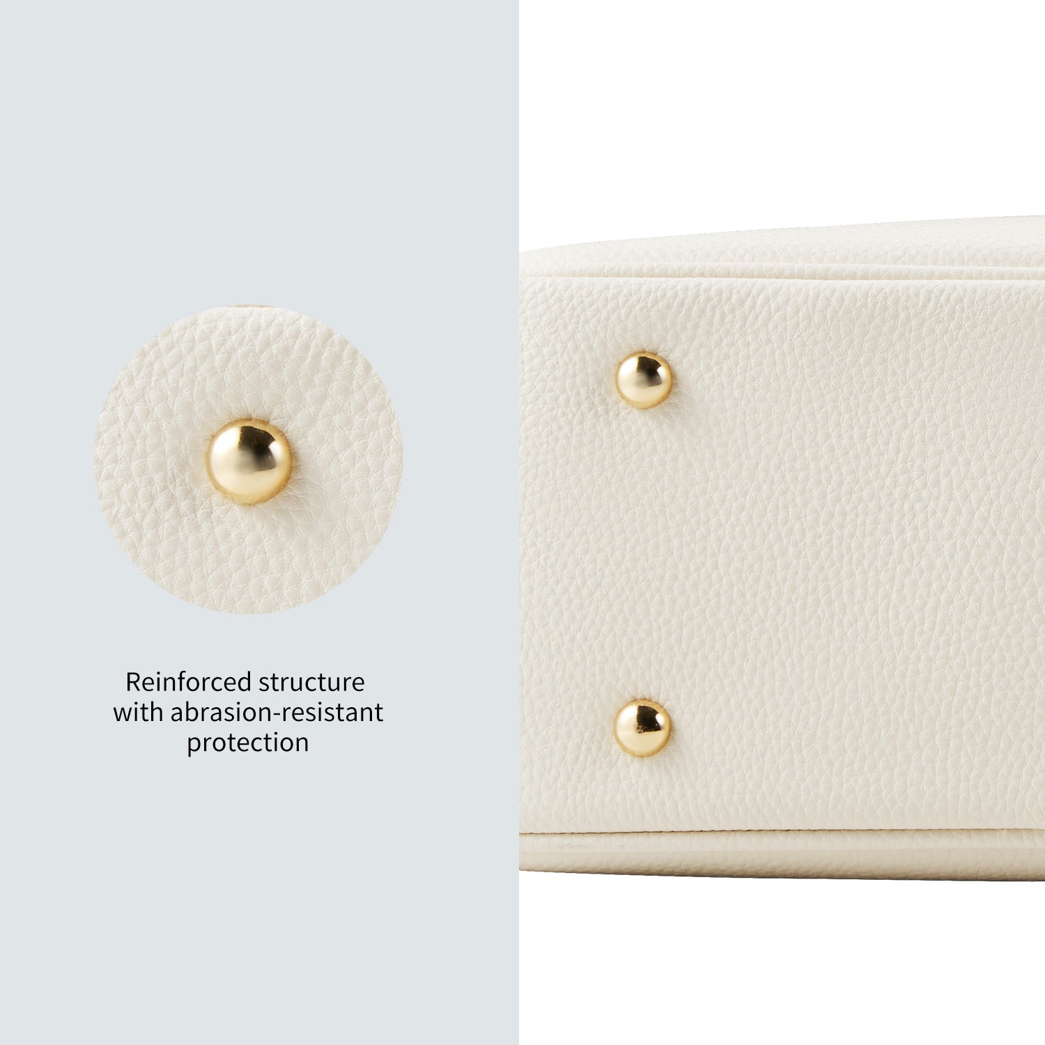 Business & notebook handbag Margaret small moon-white