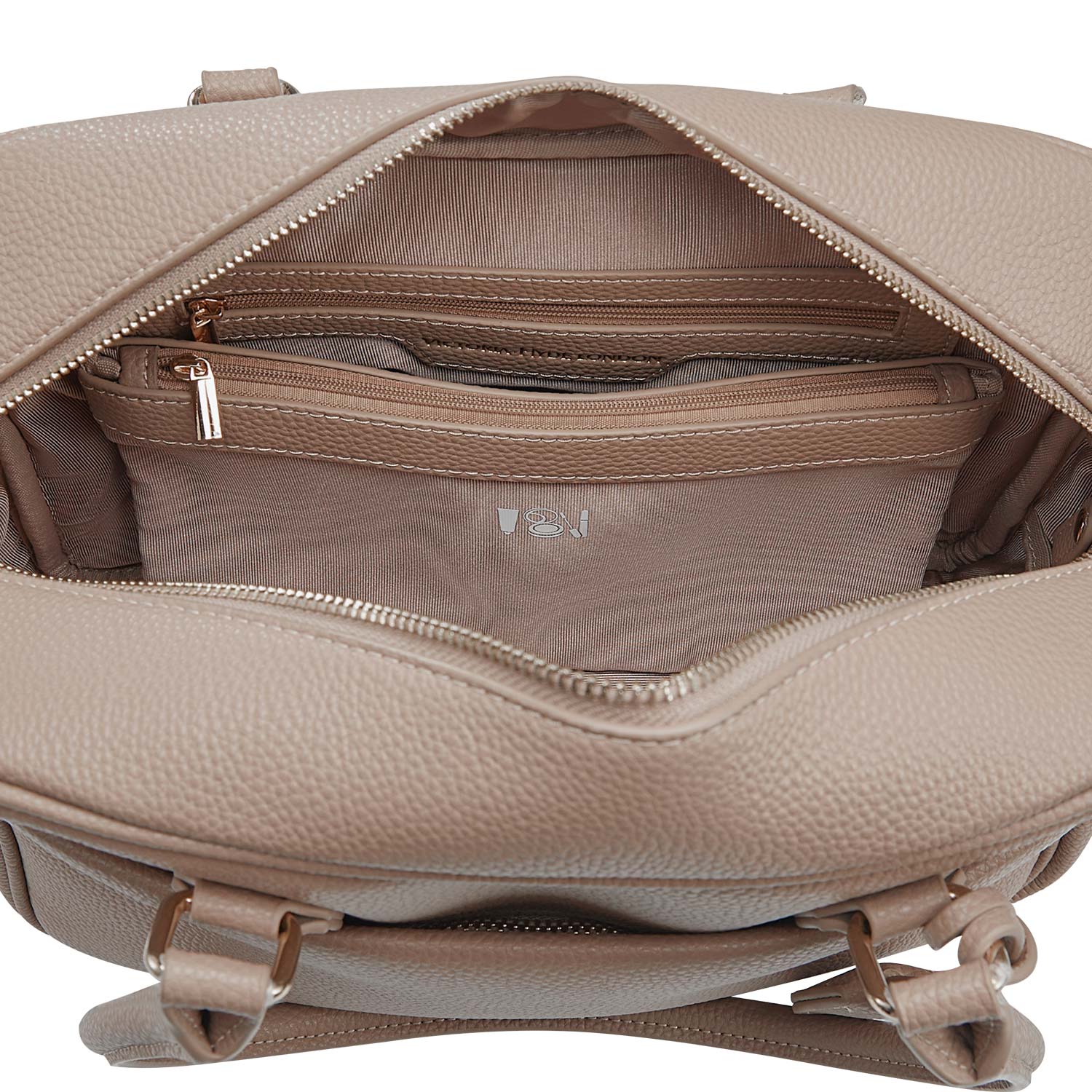 Business & notebook handbag Margaret small nude