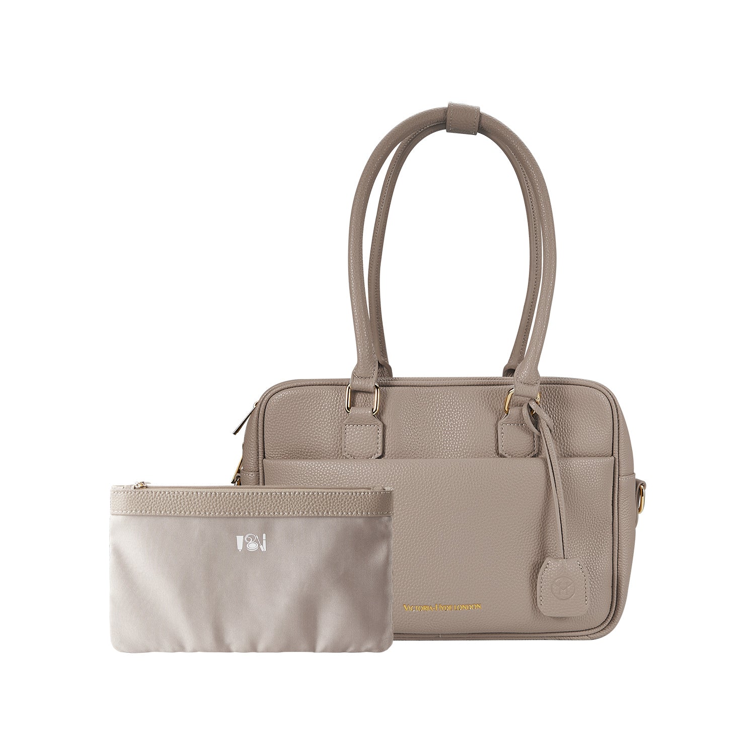 Business & notebook handbag Margaret small nude