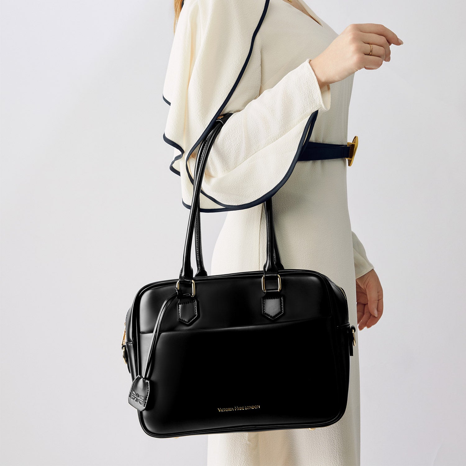 Business & notebook handbag Margaret small black