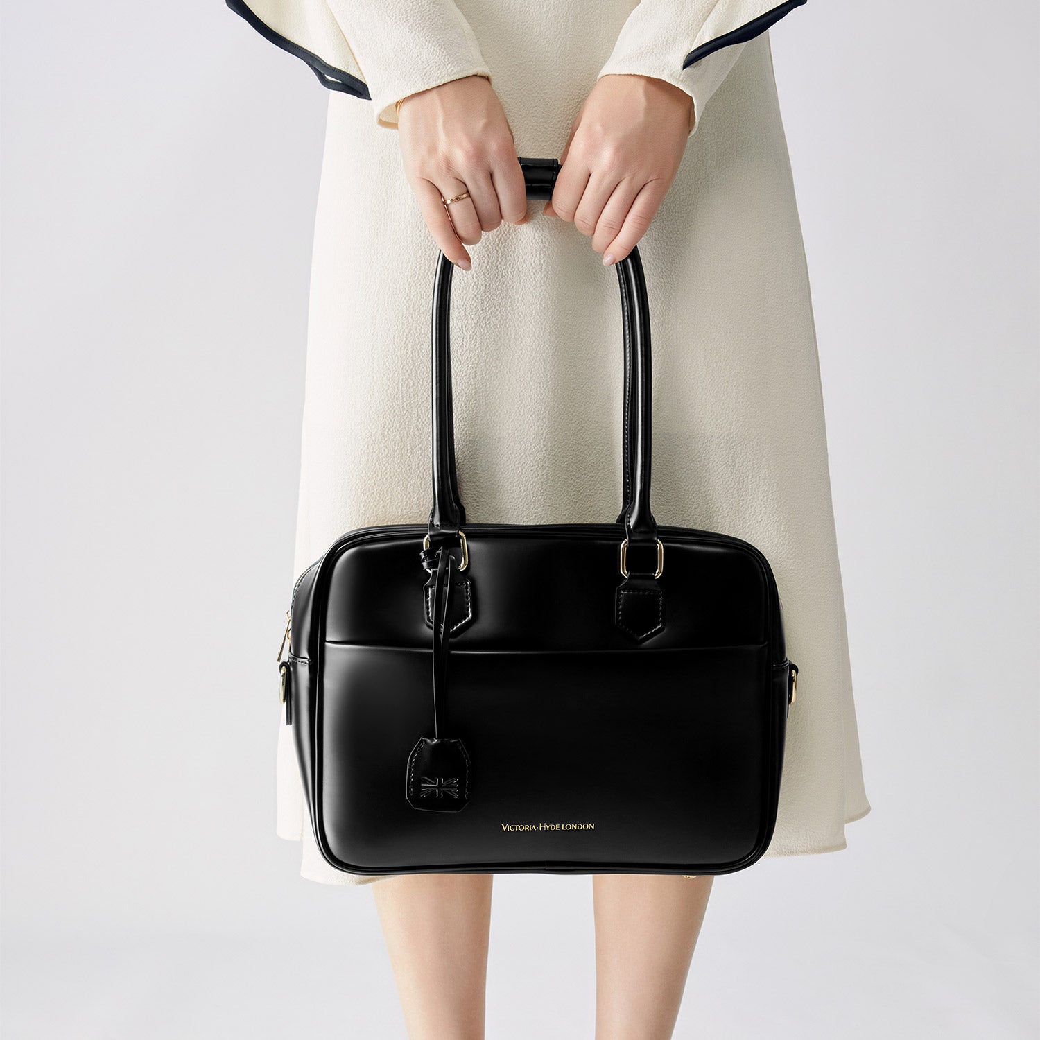 Business & notebook handbag Margaret small black
