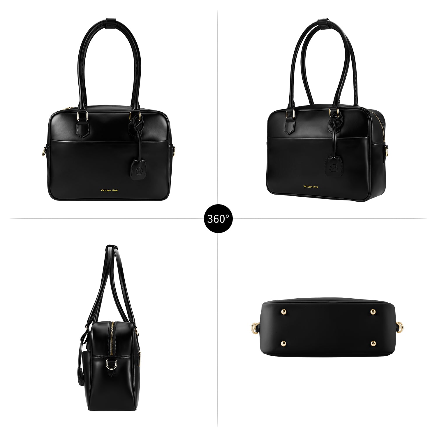 Business & notebook handbag Margaret small black