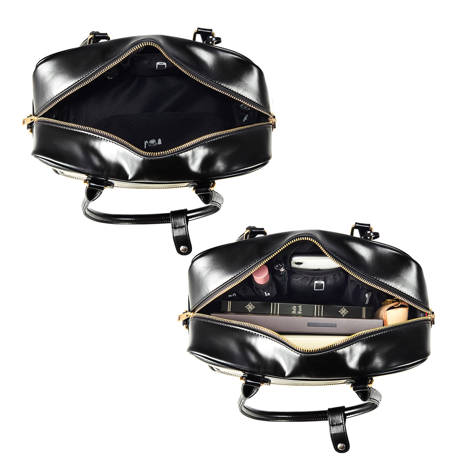 Business & notebook handbag Margaret small black