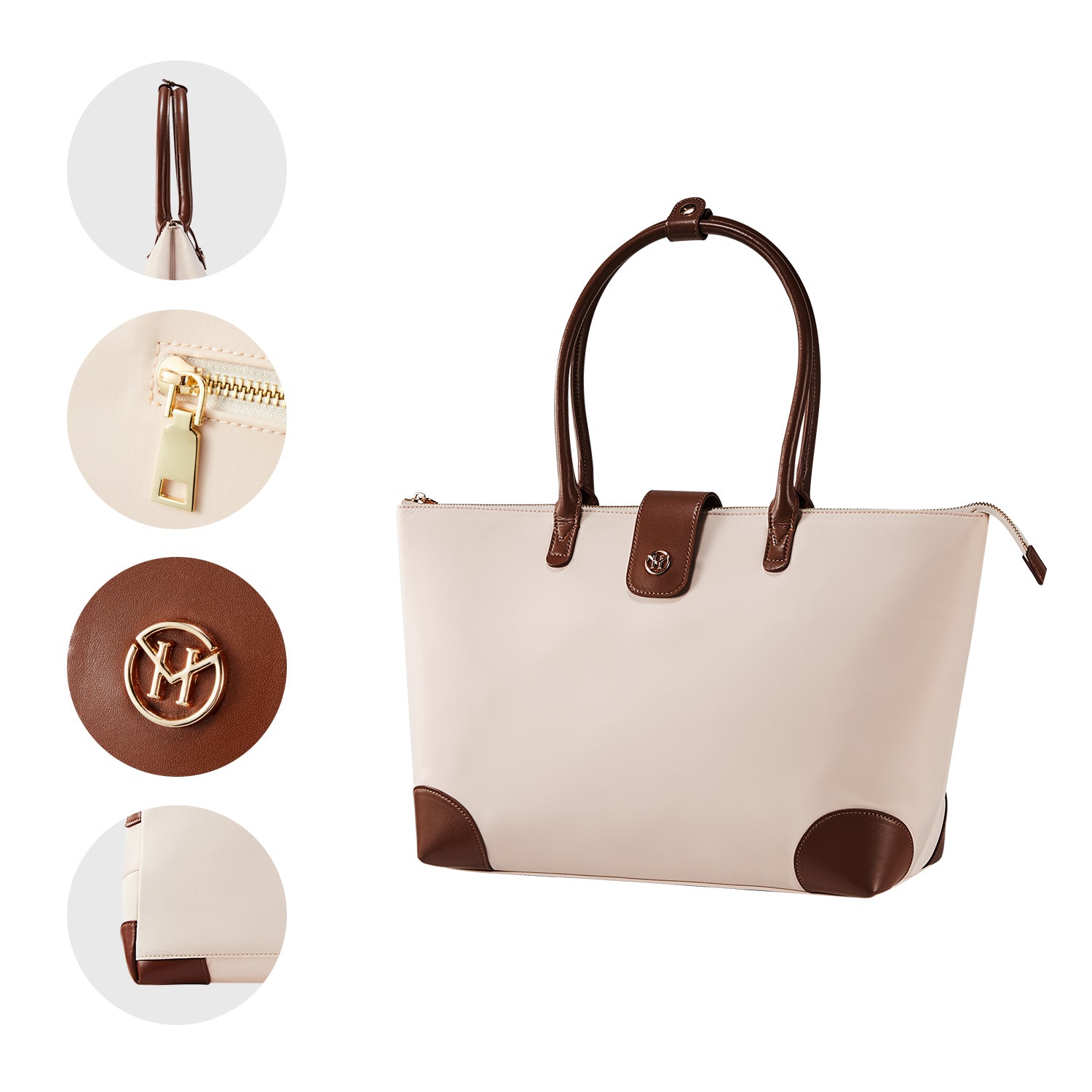 Handtasche Eva in Helle Aprikose