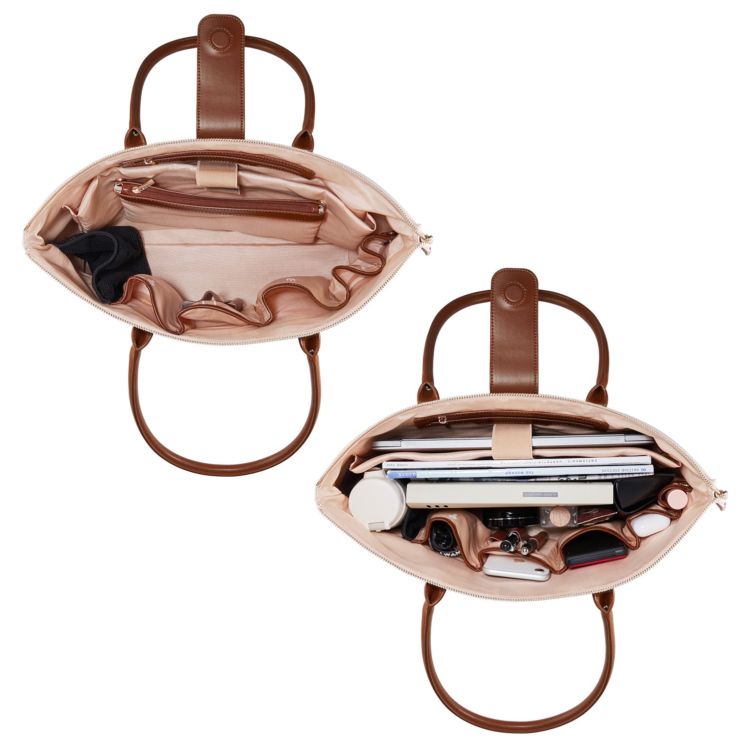 Handtasche Eva in Helle Aprikose