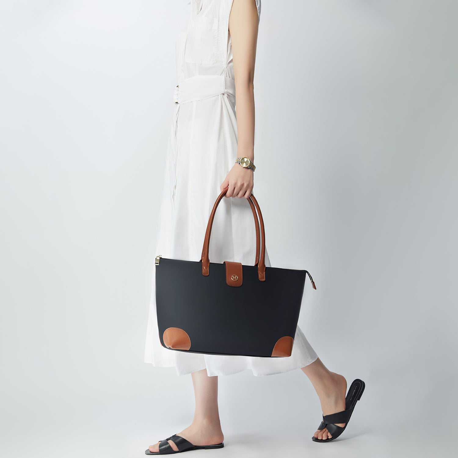 Handtasche Eva in Schwarz