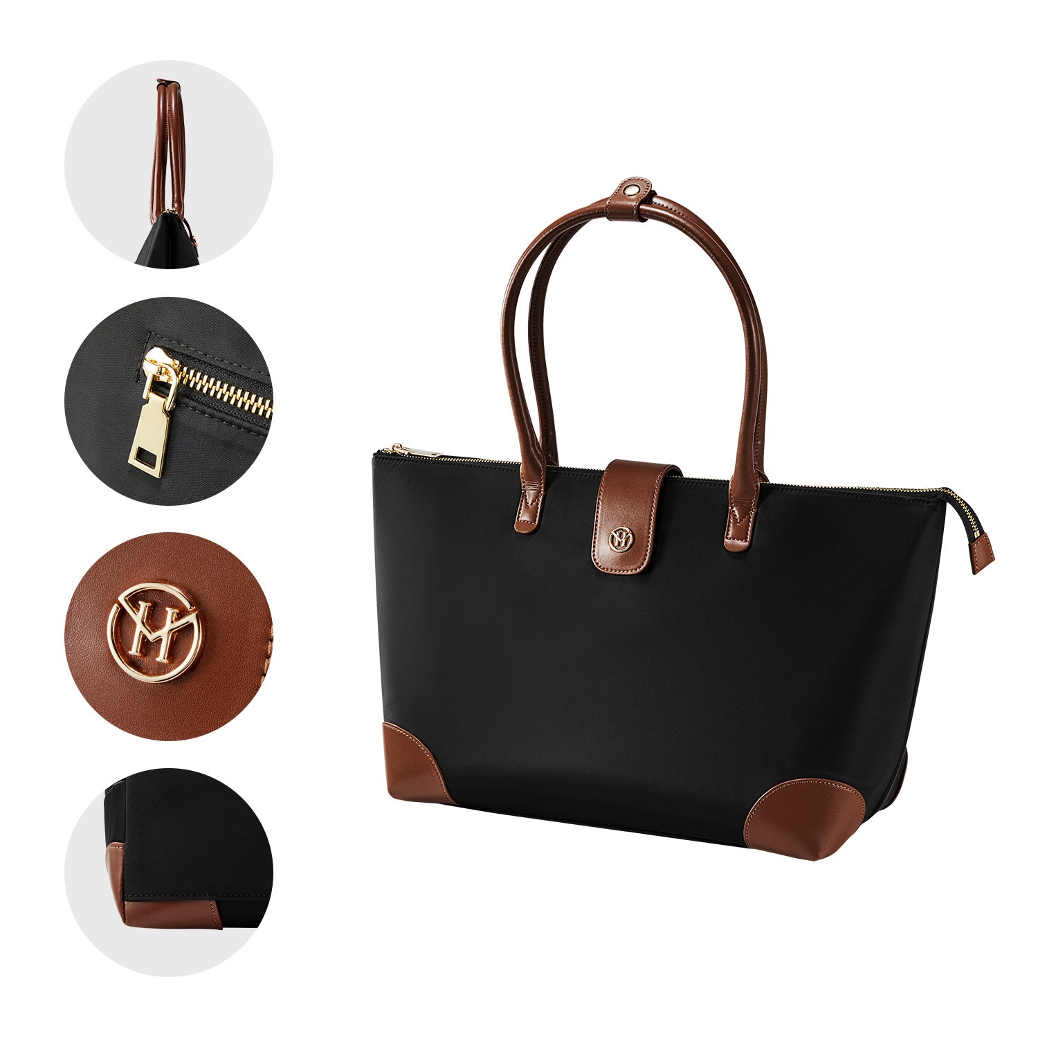 Handtasche Eva in Schwarz