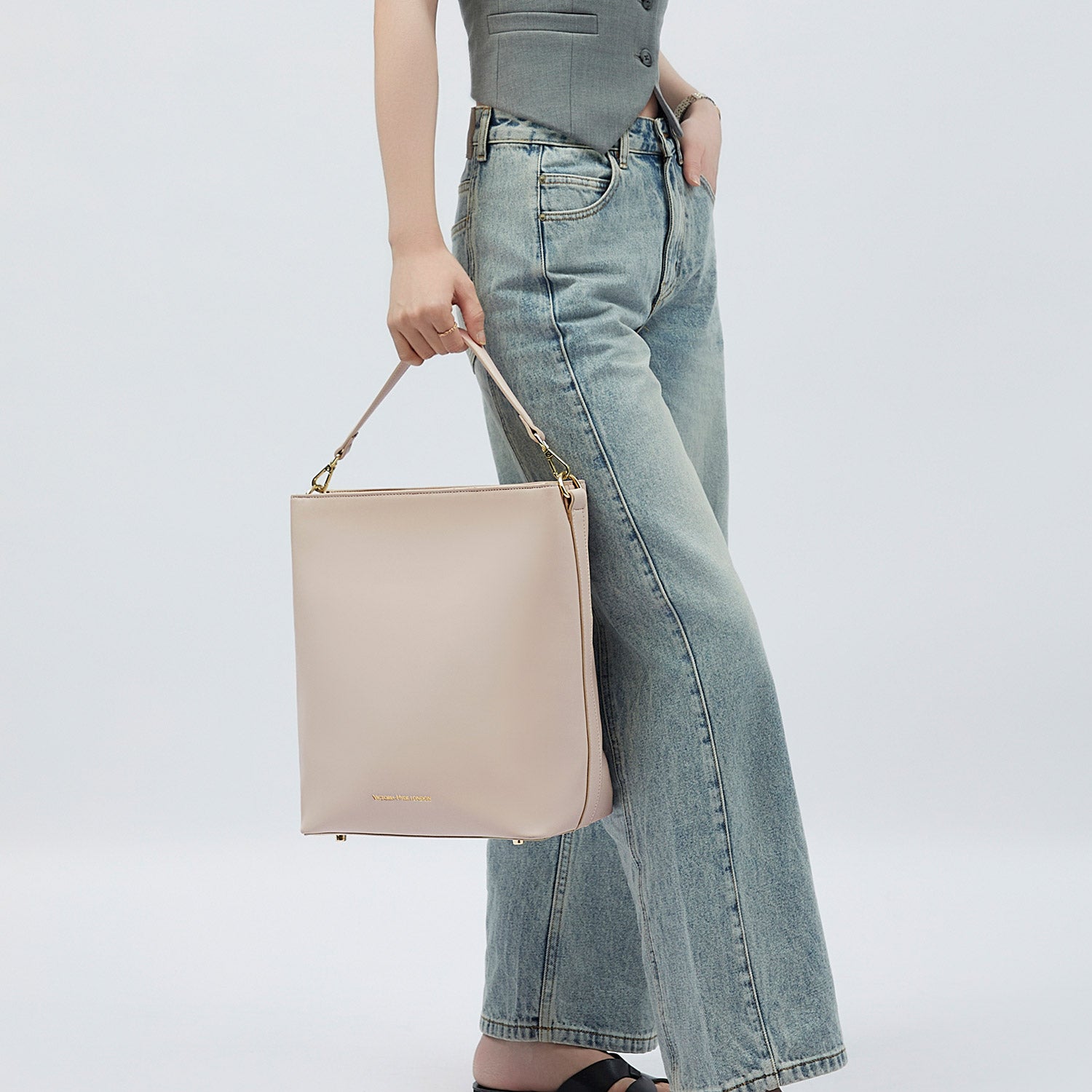 Business & notebook handbag Kloey moon-white