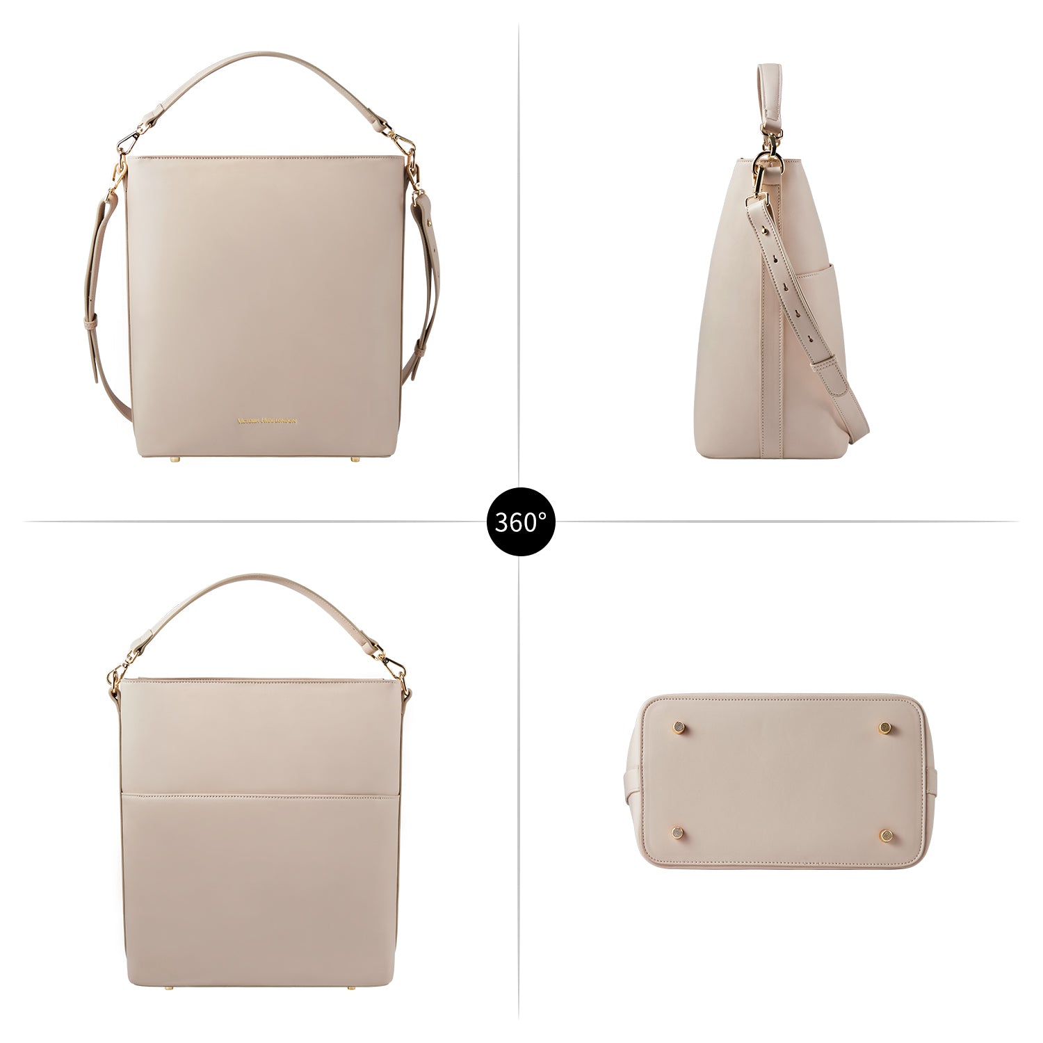 Business & notebook handbag Kloey moon-white