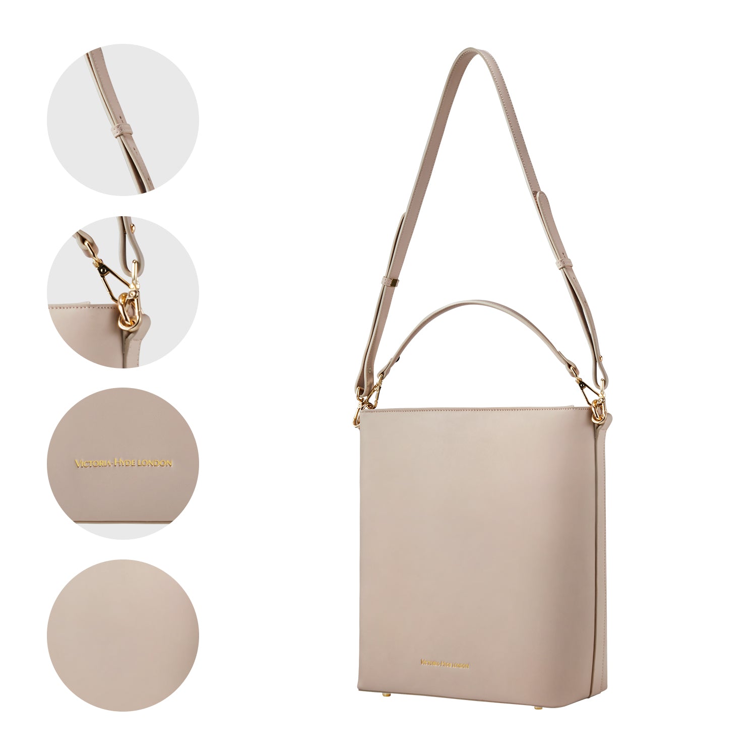 Business & notebook handbag Kloey moon-white