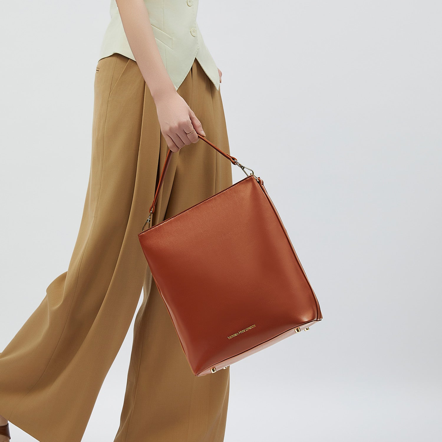 Business bag Kloey in reddish brown