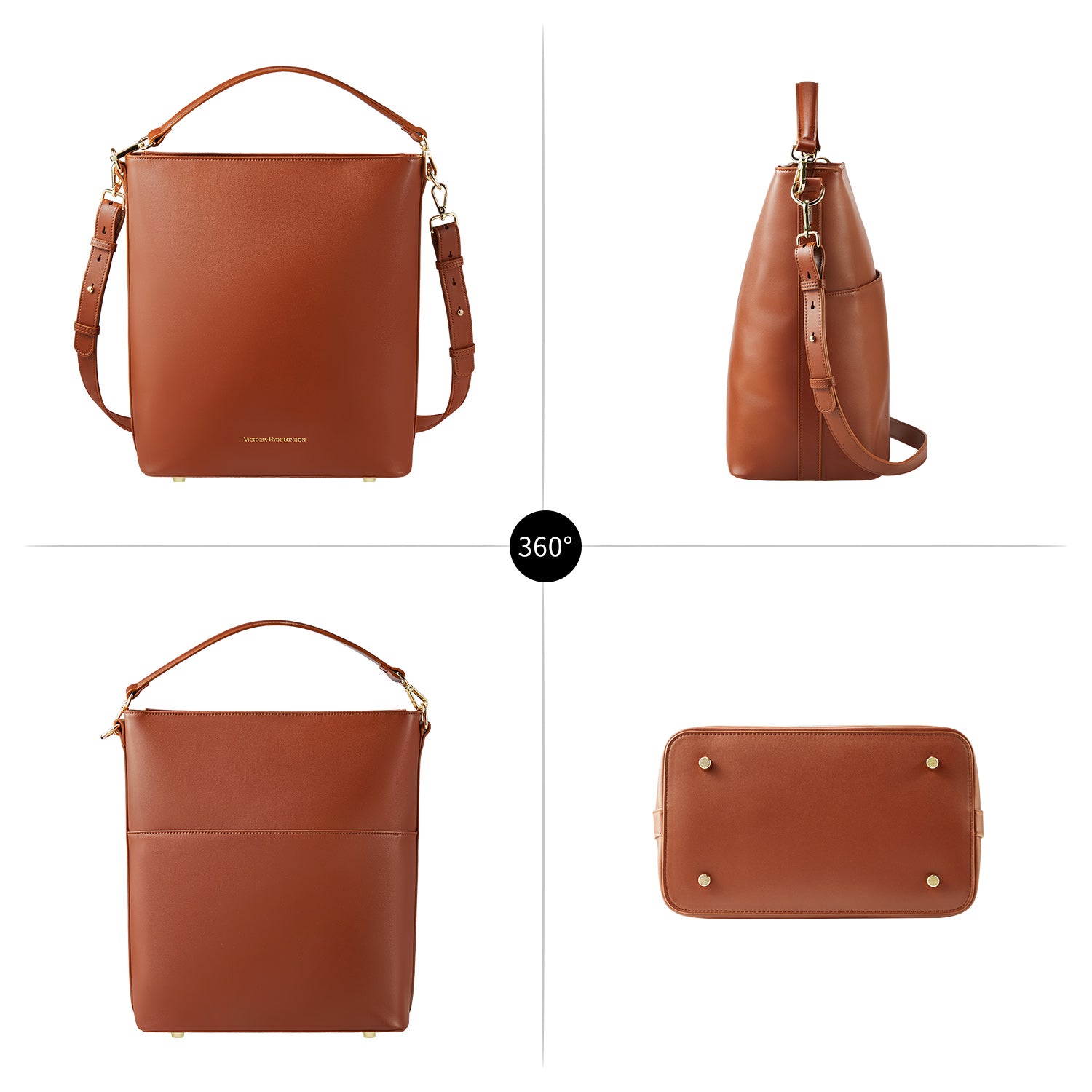 Business bag Kloey in reddish brown