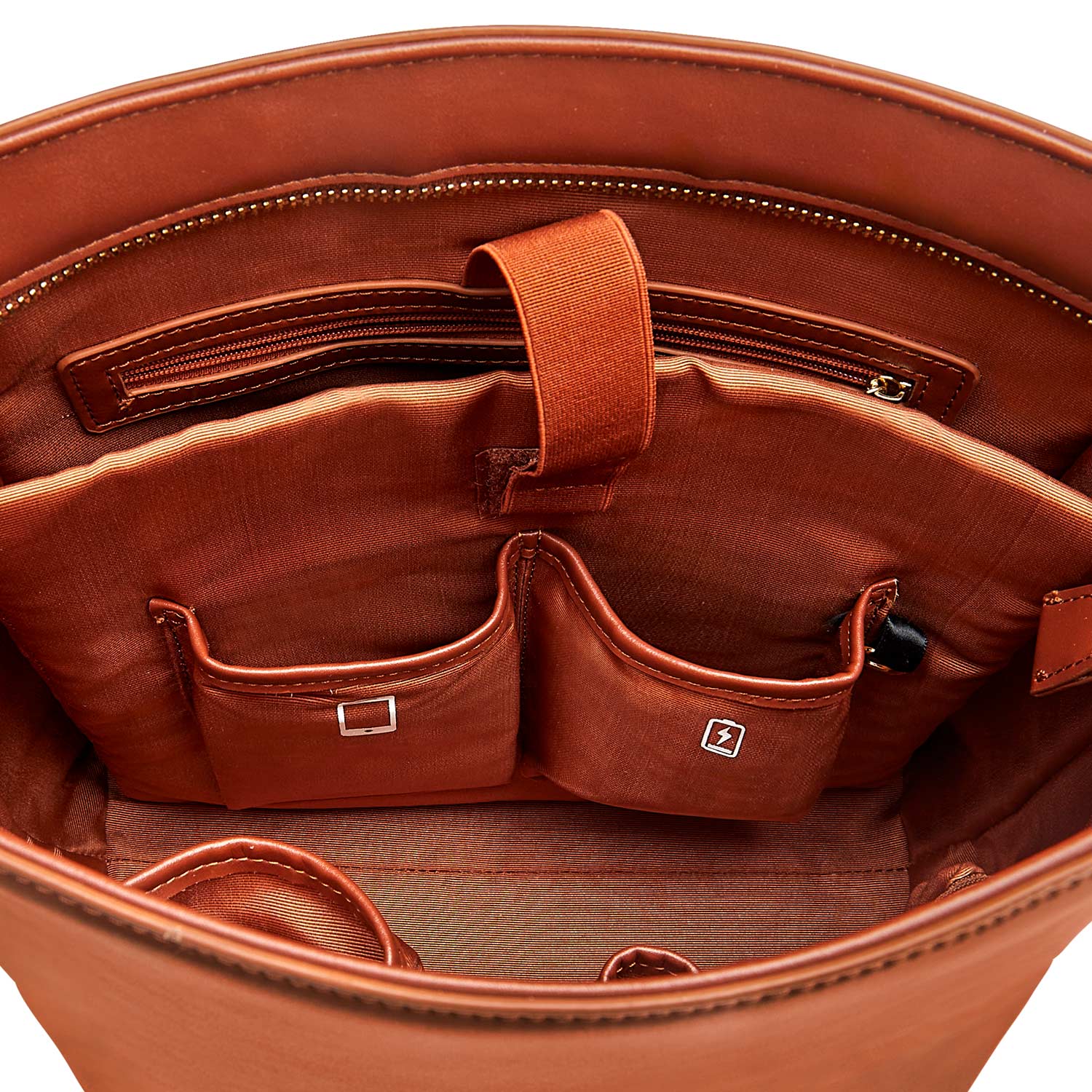 Business bag Kloey in reddish brown