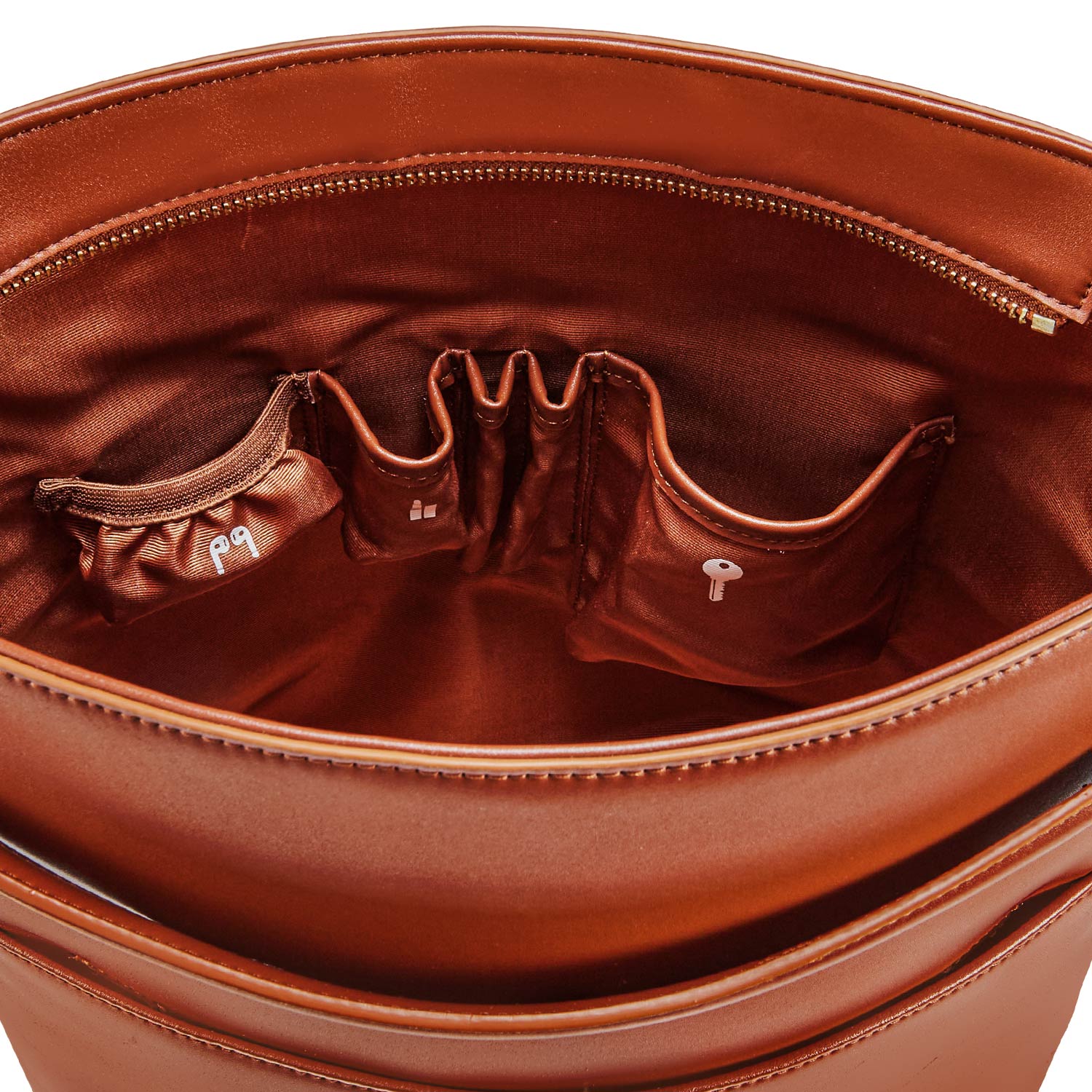 Business bag Kloey in reddish brown