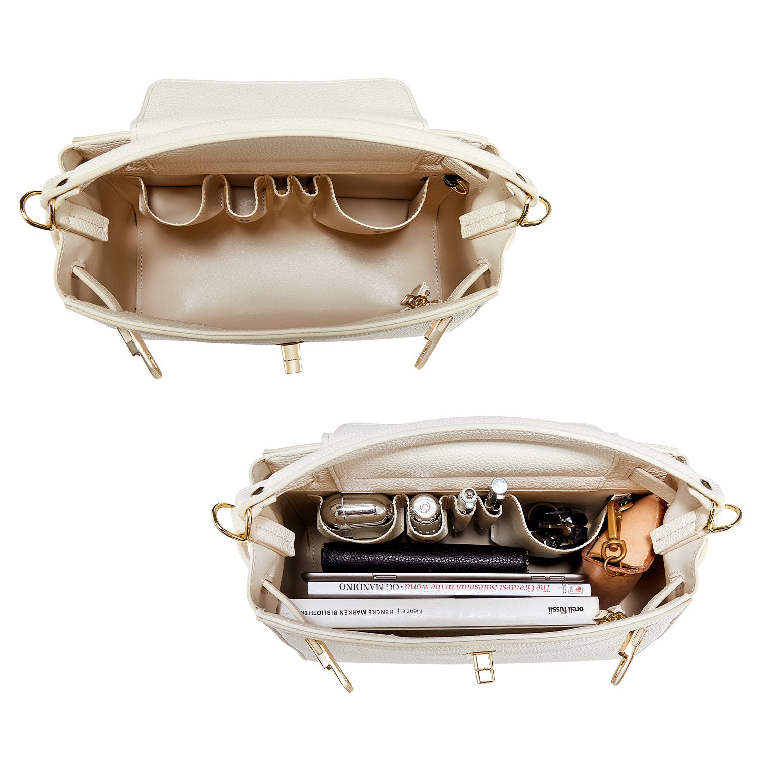 Handbag Victoria III in Moonlight White