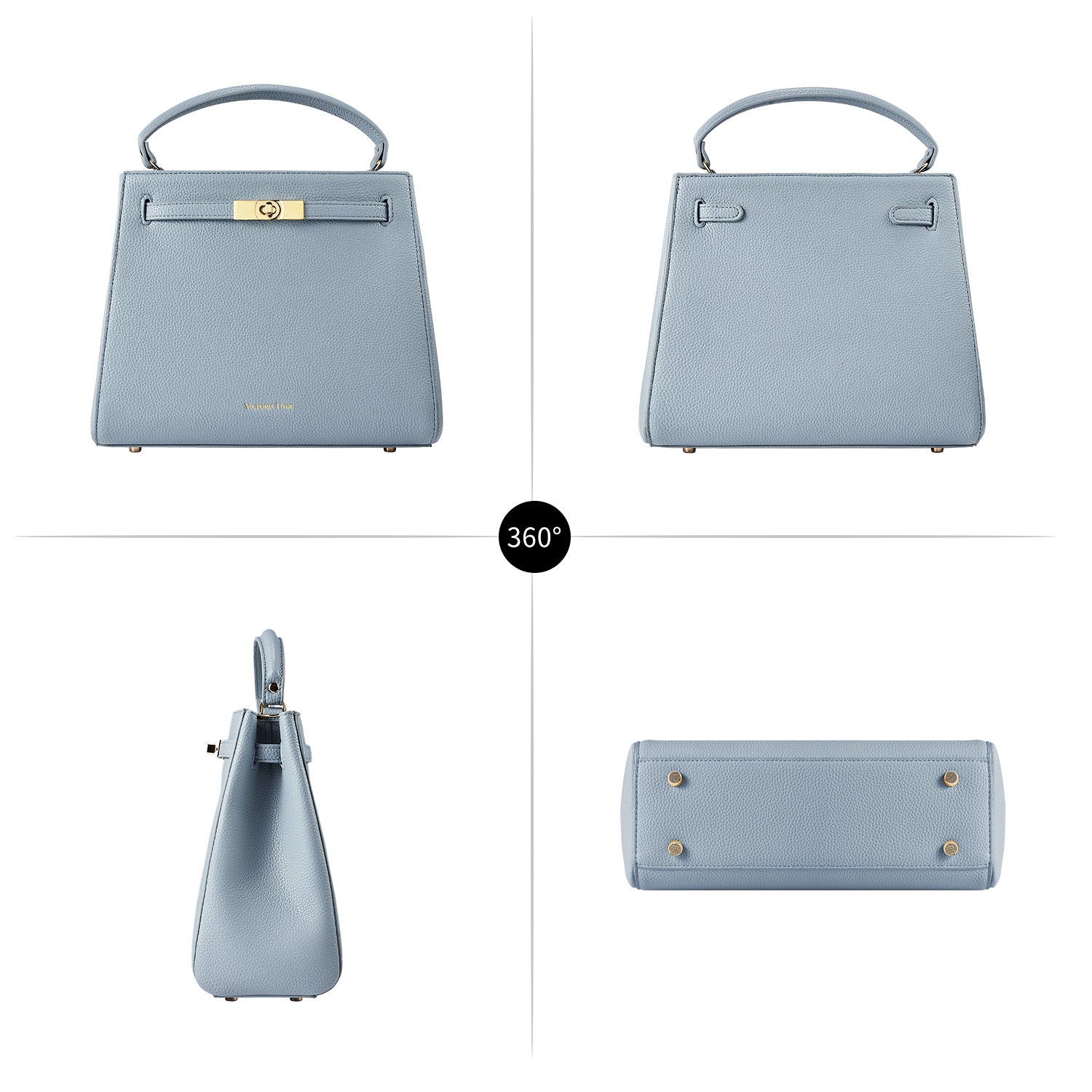 クラフト・布製品 Victoria Handbag Victoria III in blue – Victoria Hyde London