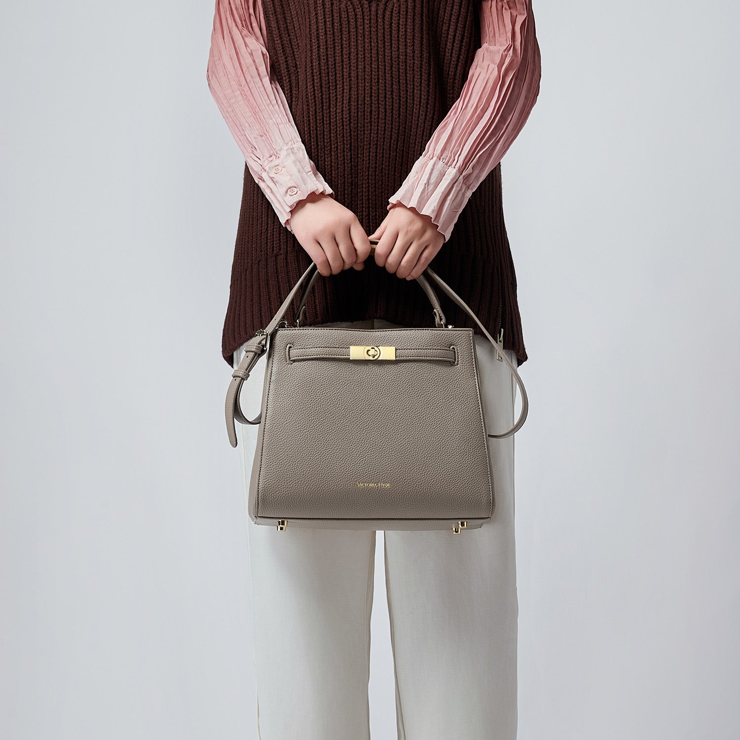 Handbag Victoria III in Nude