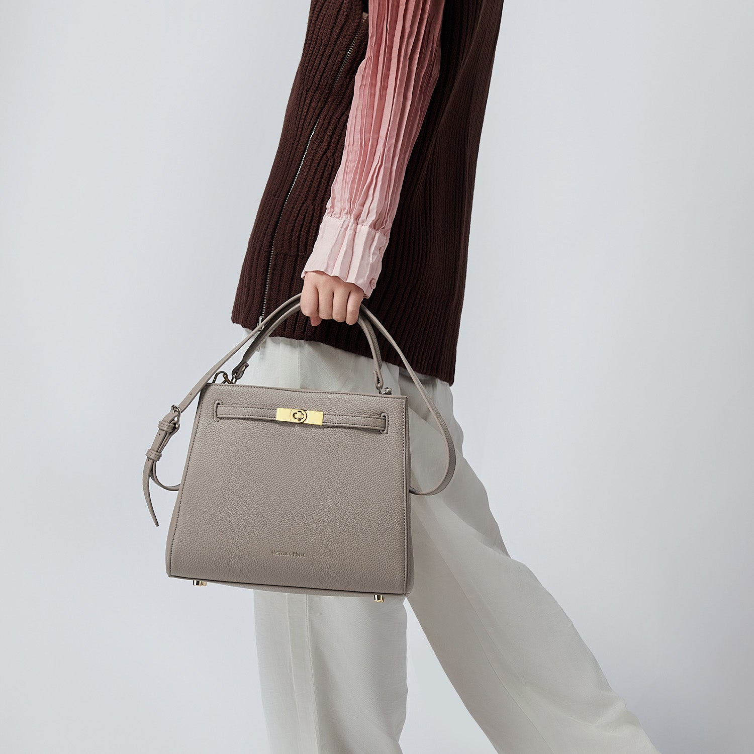 Handbag Victoria III in Nude