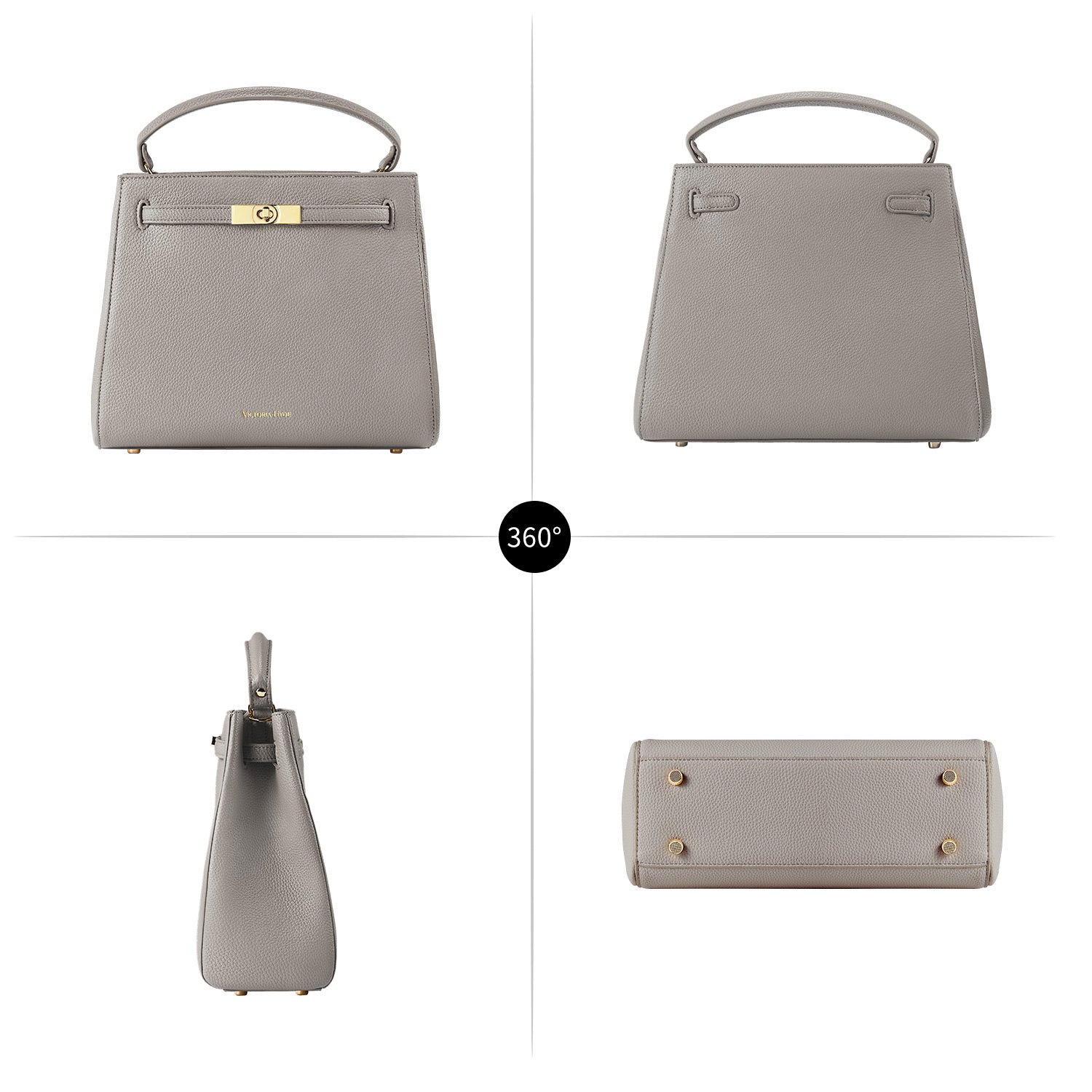 Elegante Business Handtasche Victoria III in Nude | Victoria Hyde