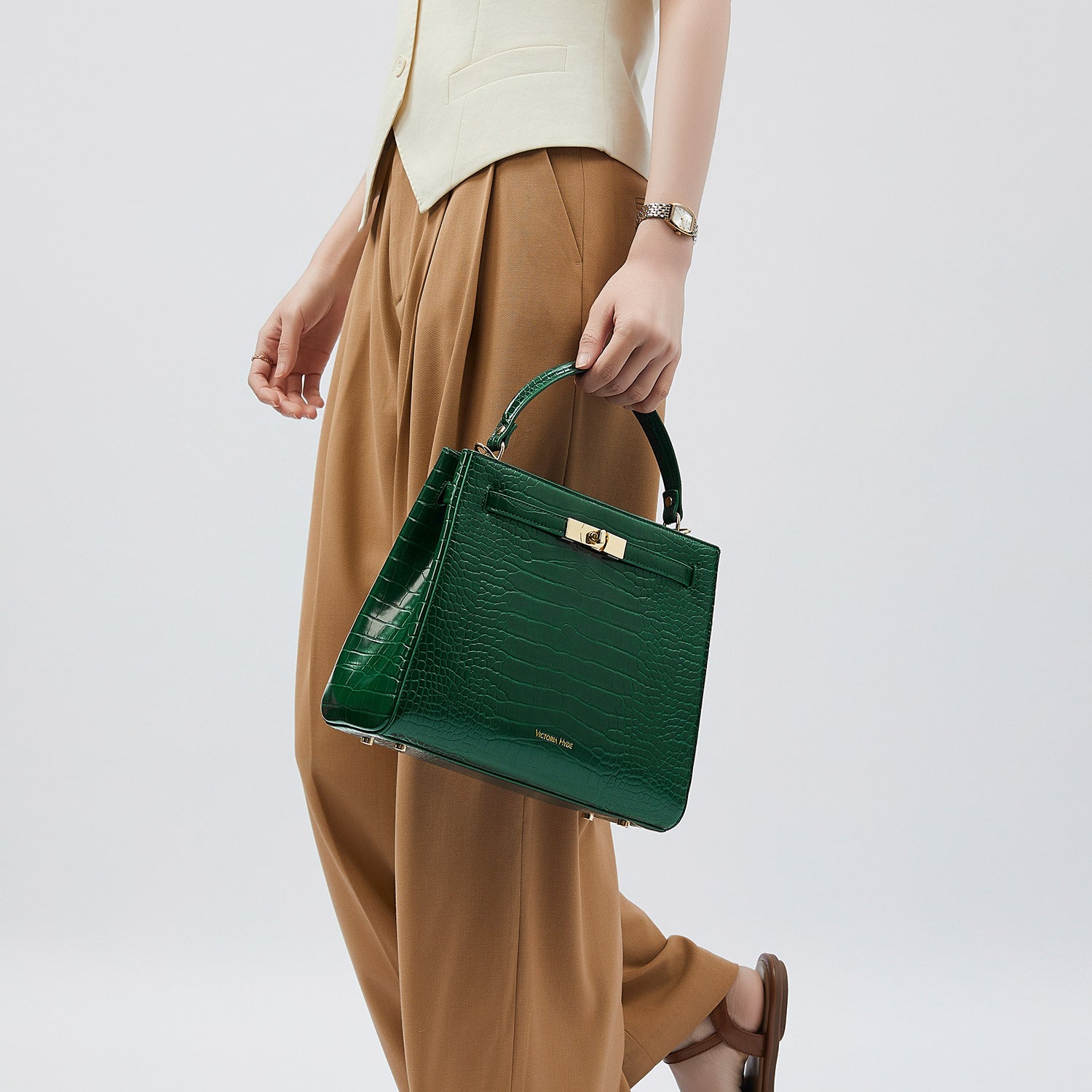 Handtasche Victoria III in Grün