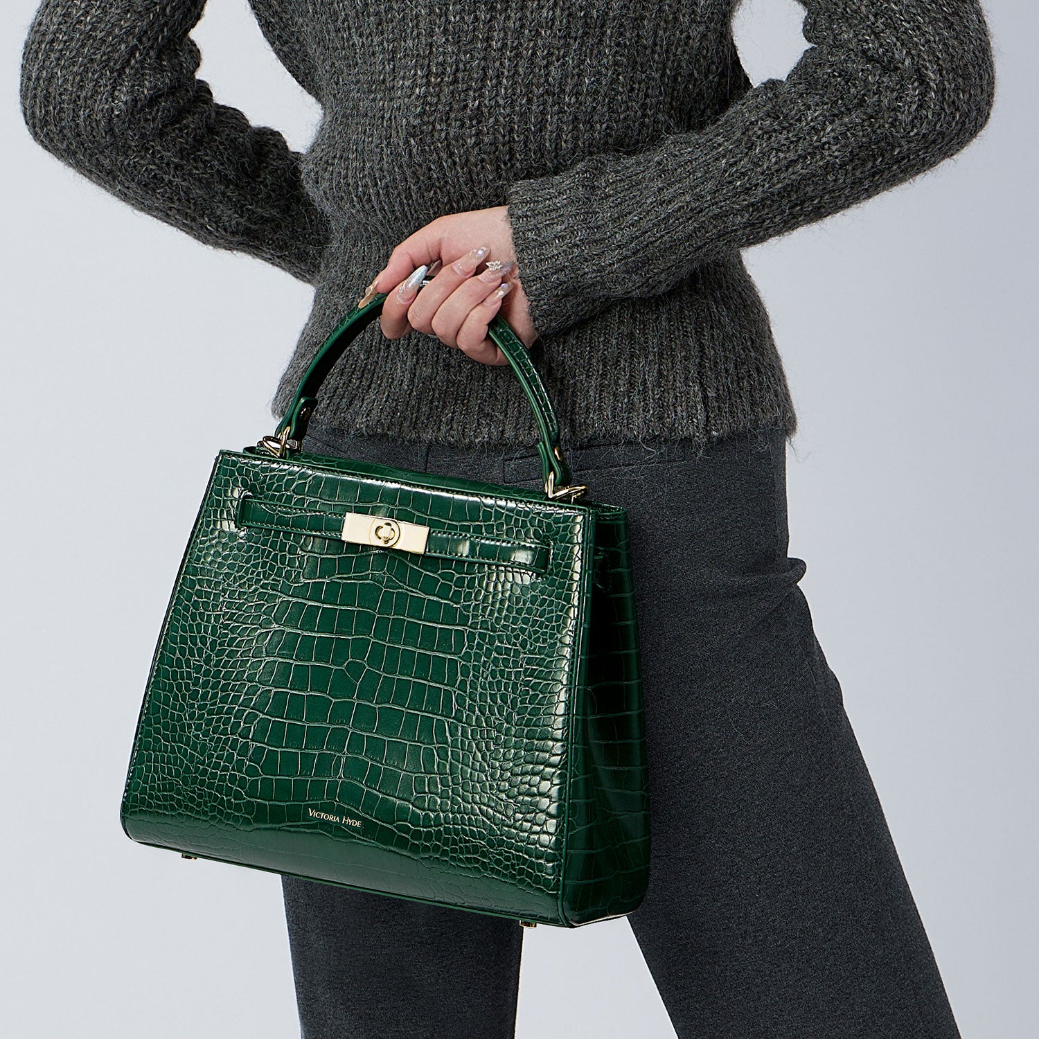 Handbag Victoria III in green